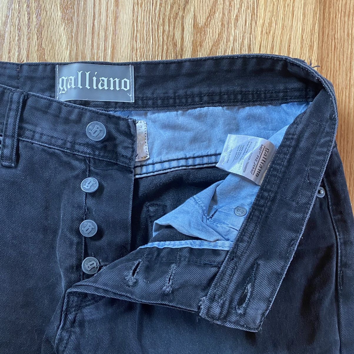 John Galliano John Galliano Sigara Faded Black Denim Size 30x30 Size US 30 / EU 46 - 3 Thumbnail