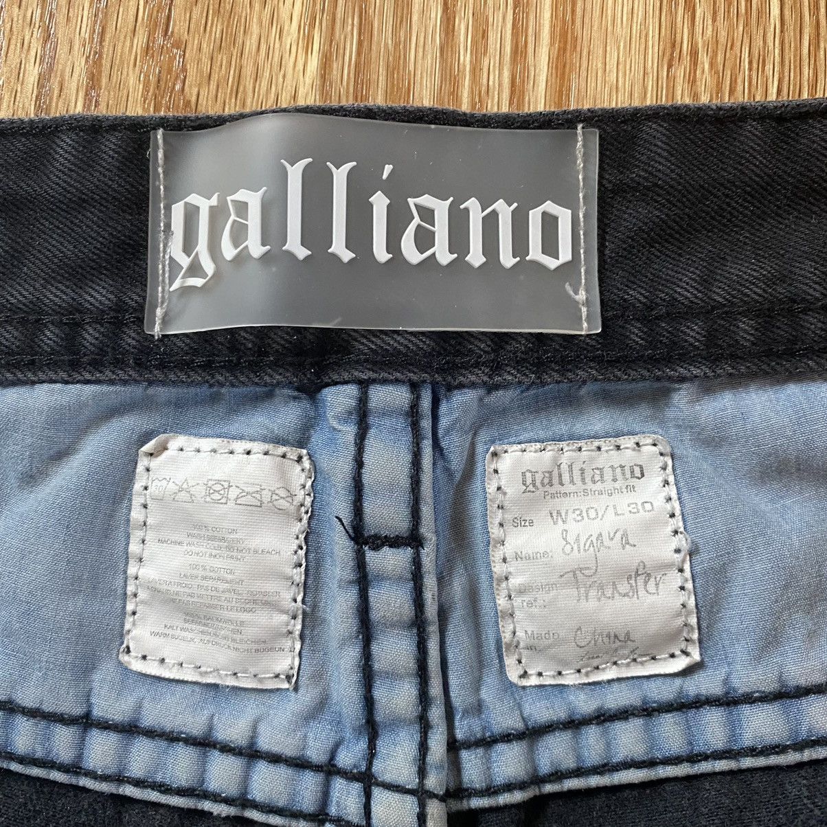 John Galliano John Galliano Sigara Faded Black Denim Size 30x30 Size US 30 / EU 46 - 4 Thumbnail