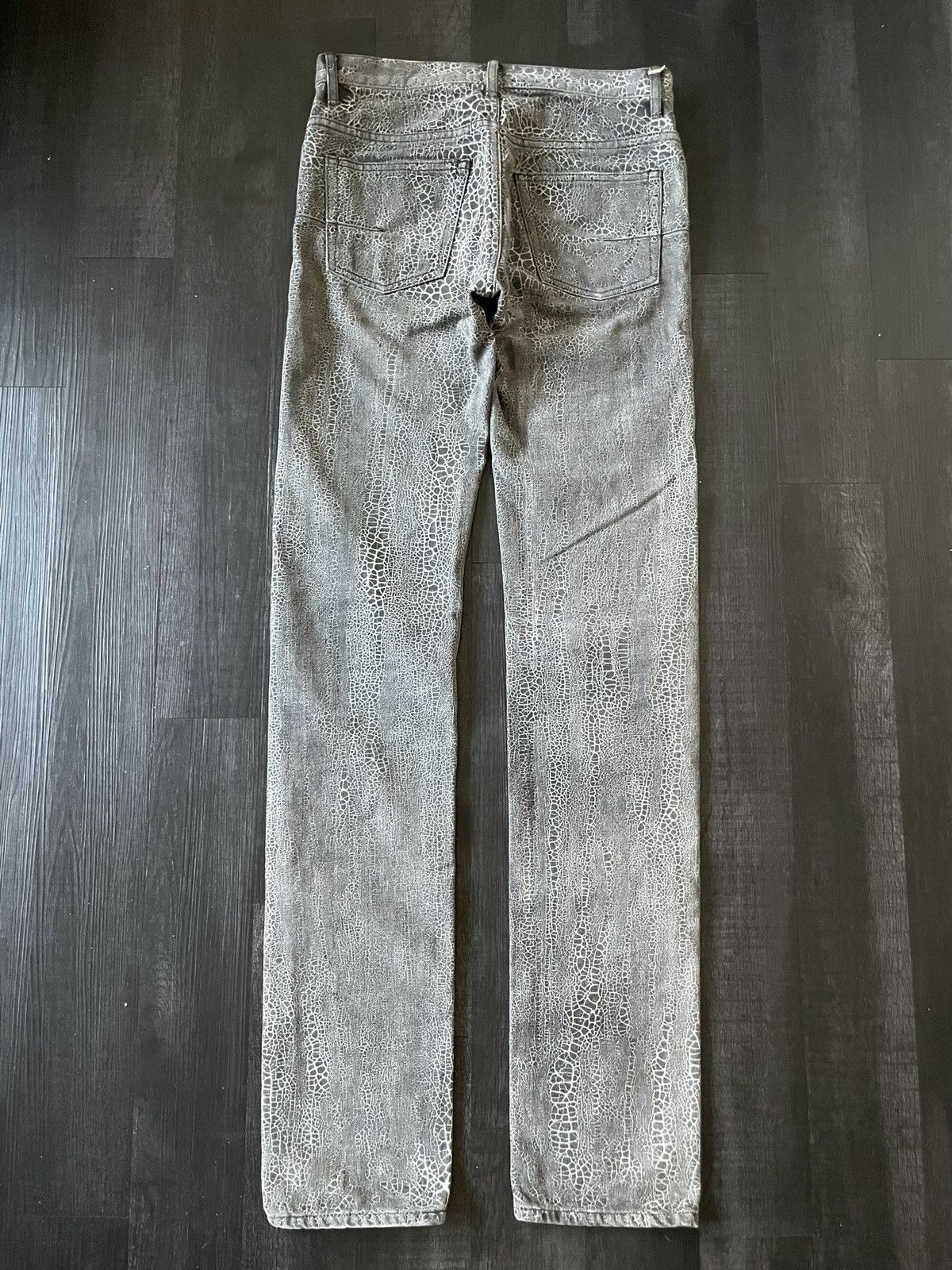 Dior × Hedi Slimane Dior Homme SS05 'Batik' Spiderweb Denim