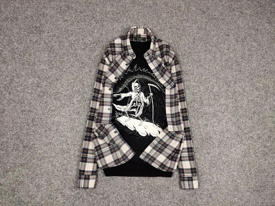 Flannel Vintage Flannel Shirt Travis Scott Style Size US M / EU 48-50 / 2 - 1 Thumbnail