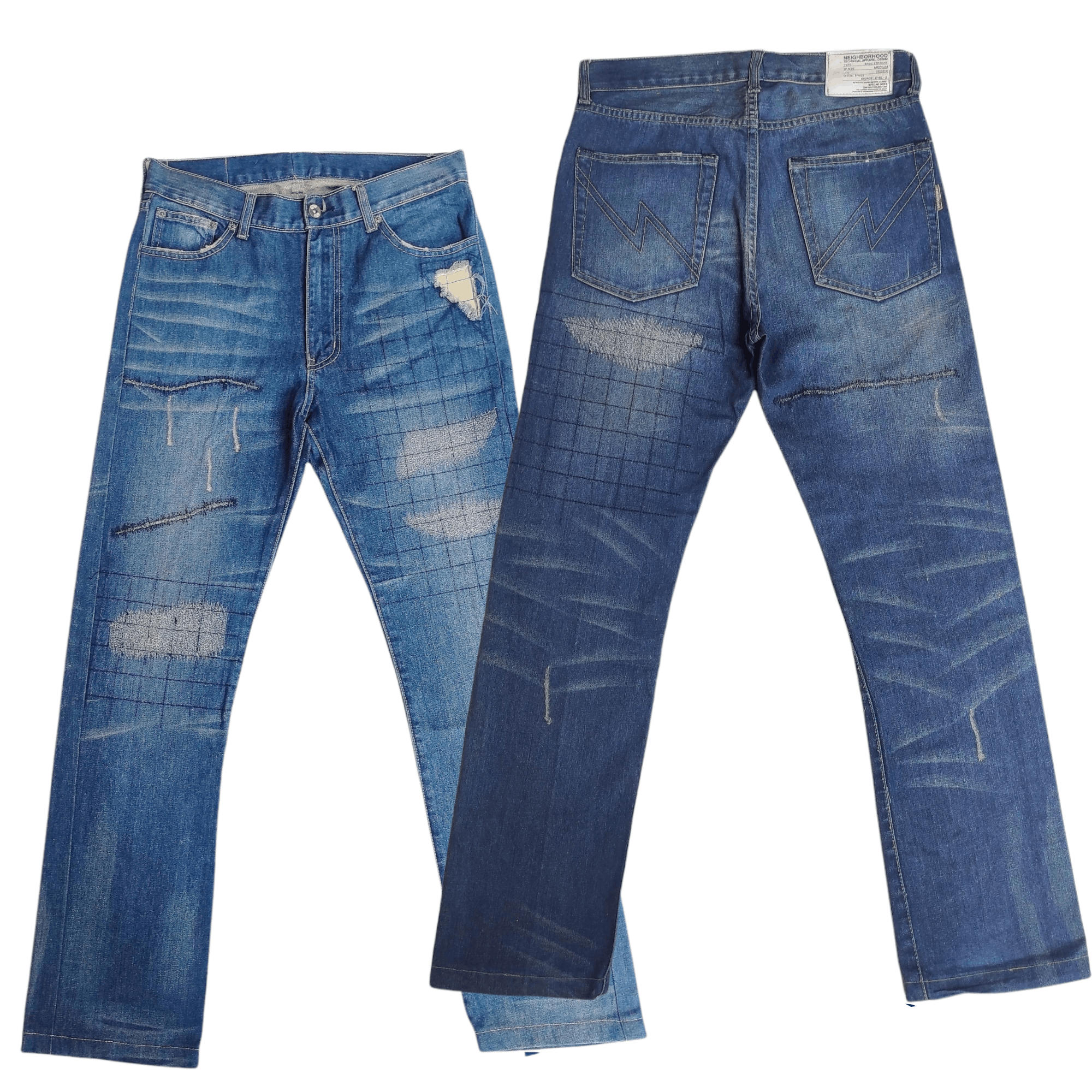 Neighborhood Neighborhood NBHD Basic Savage Denim Distressed Effect Size US 30 / EU 46 - 2 Thumbnail