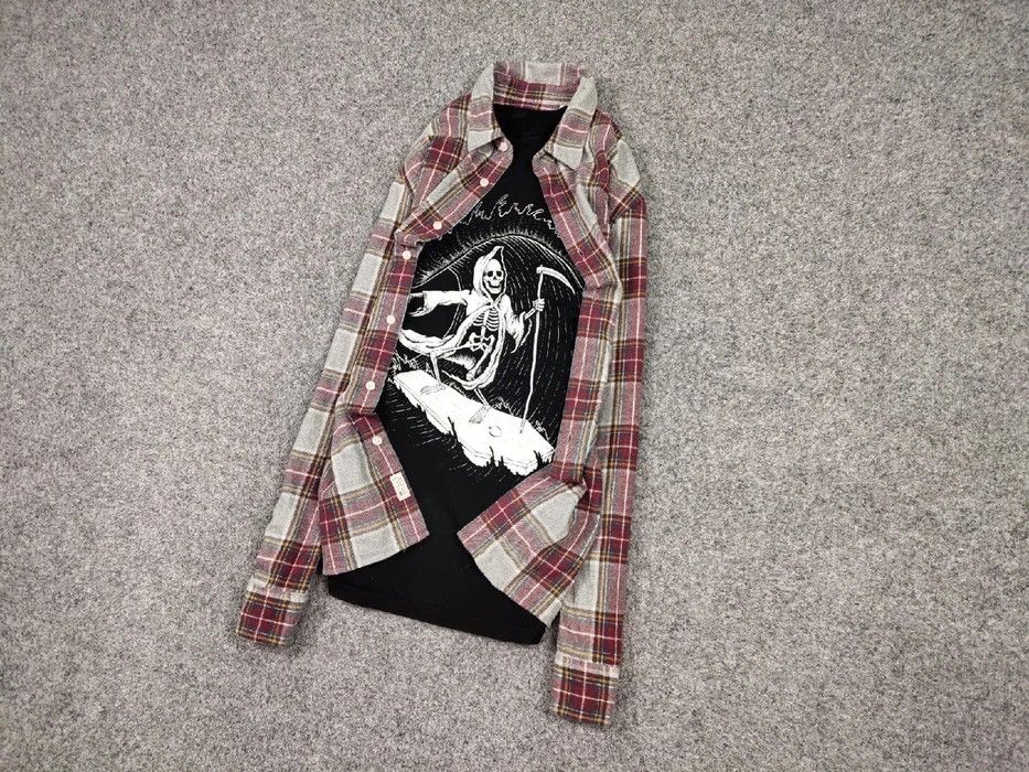 Flannel Vintage Levis Flannel Shirt Travis Scott Style Size US M / EU 48-50 / 2 - 2 Thumbnail