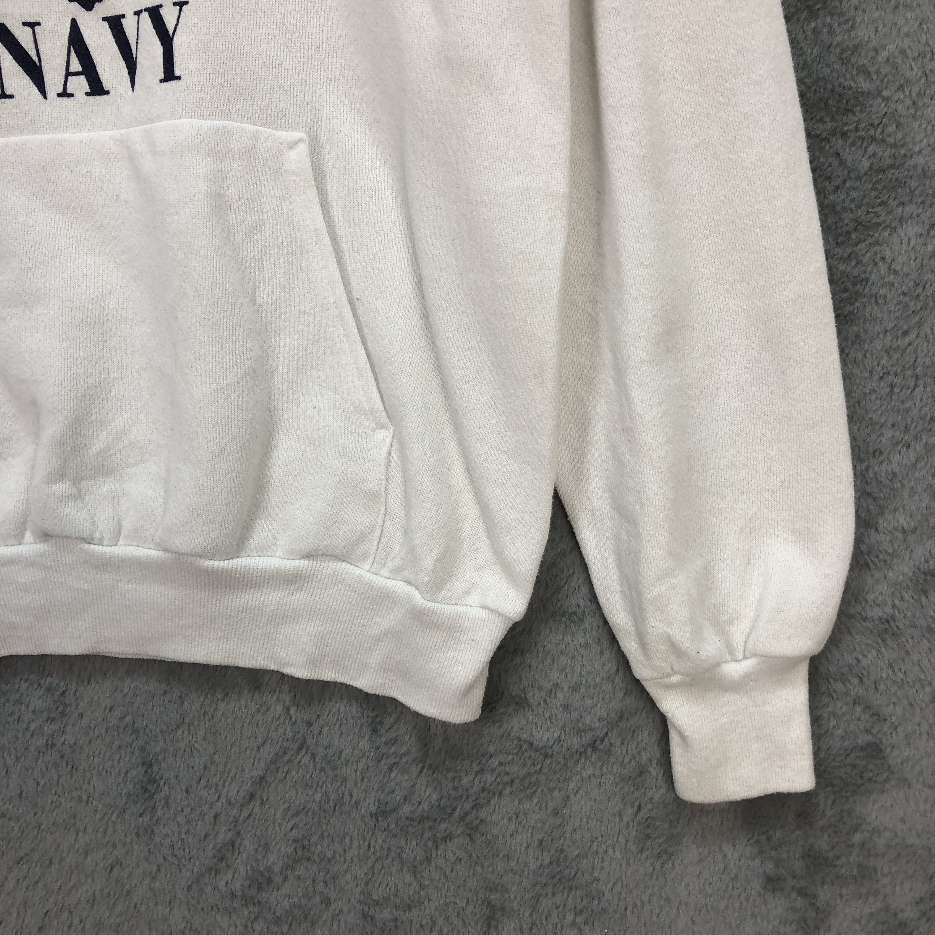 Hanes Vintage Hanes United States Navy Big Logo Hoodies #5574-198 Size US S / EU 44-46 / 1 - 6 Thumbnail
