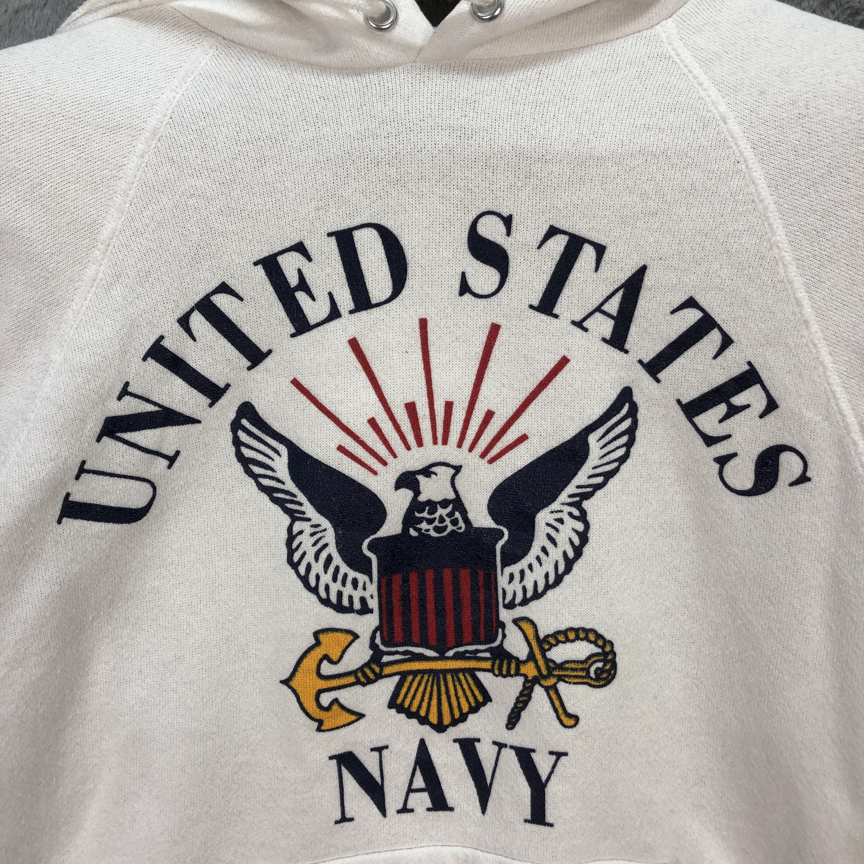 Hanes Vintage Hanes United States Navy Big Logo Hoodies #5574-198 Size US S / EU 44-46 / 1 - 3 Thumbnail