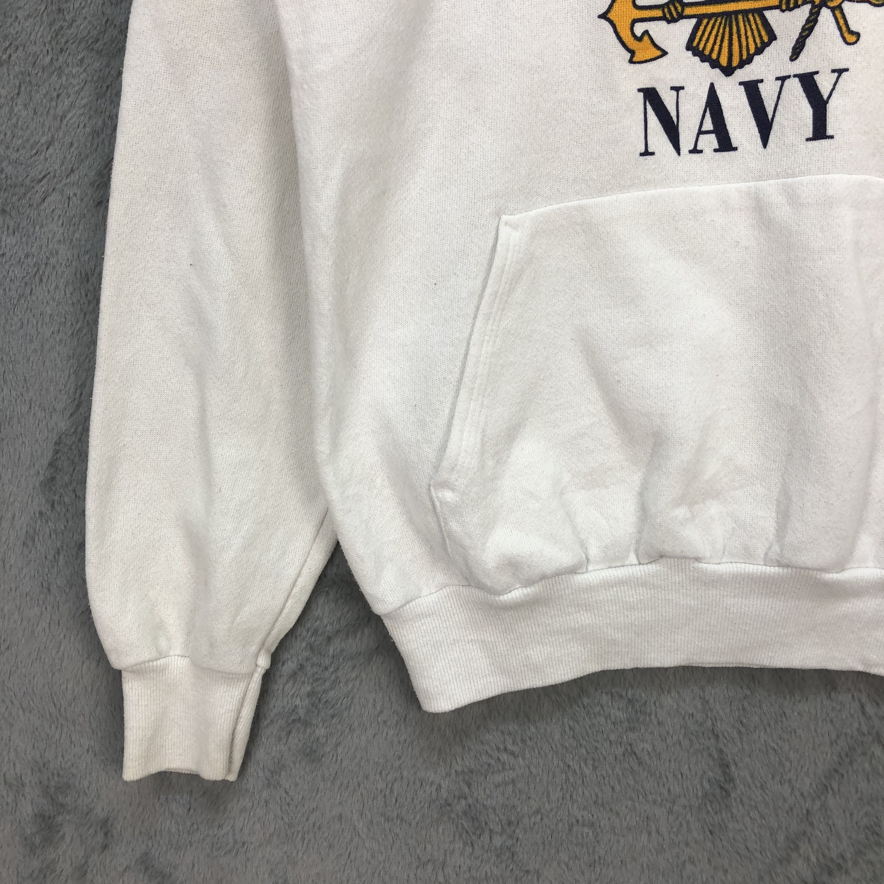 Hanes Vintage Hanes United States Navy Big Logo Hoodies #5574-198 Size US S / EU 44-46 / 1 - 5 Thumbnail