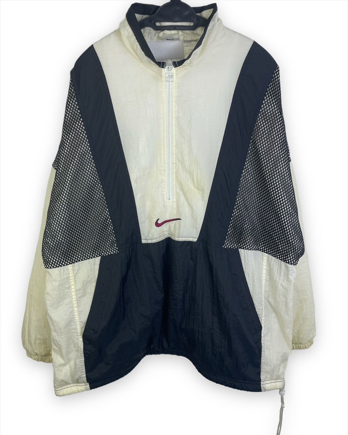 🔥Rare Vintage 90's Nike Big Swoosh Half Zip Jacket