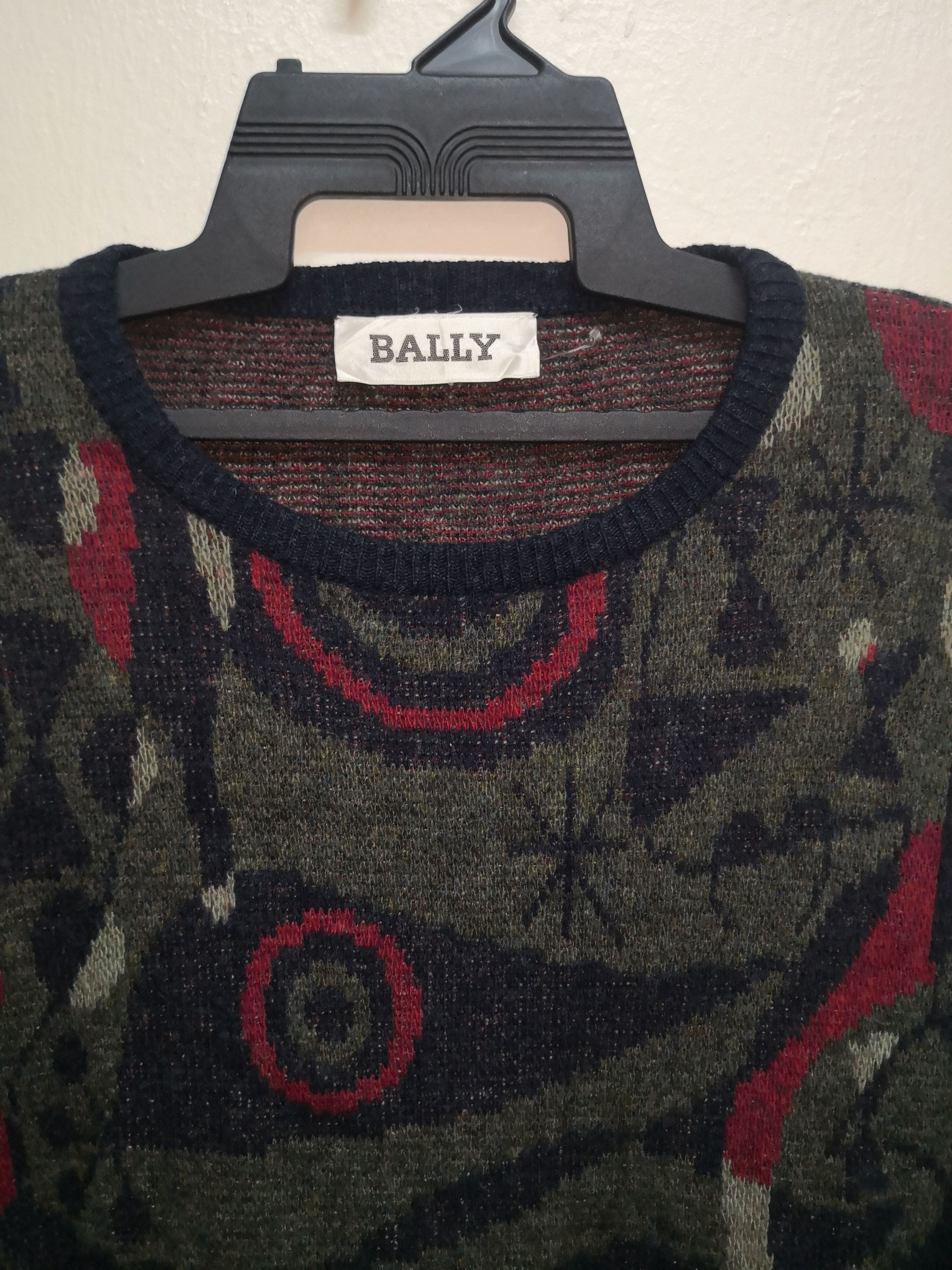Bally × Designer × Vintage BALLY X LAMBWOOL X SUPER GEELONG X SWEATSHIRT Size US L / EU 52-54 / 3 - 7 Thumbnail