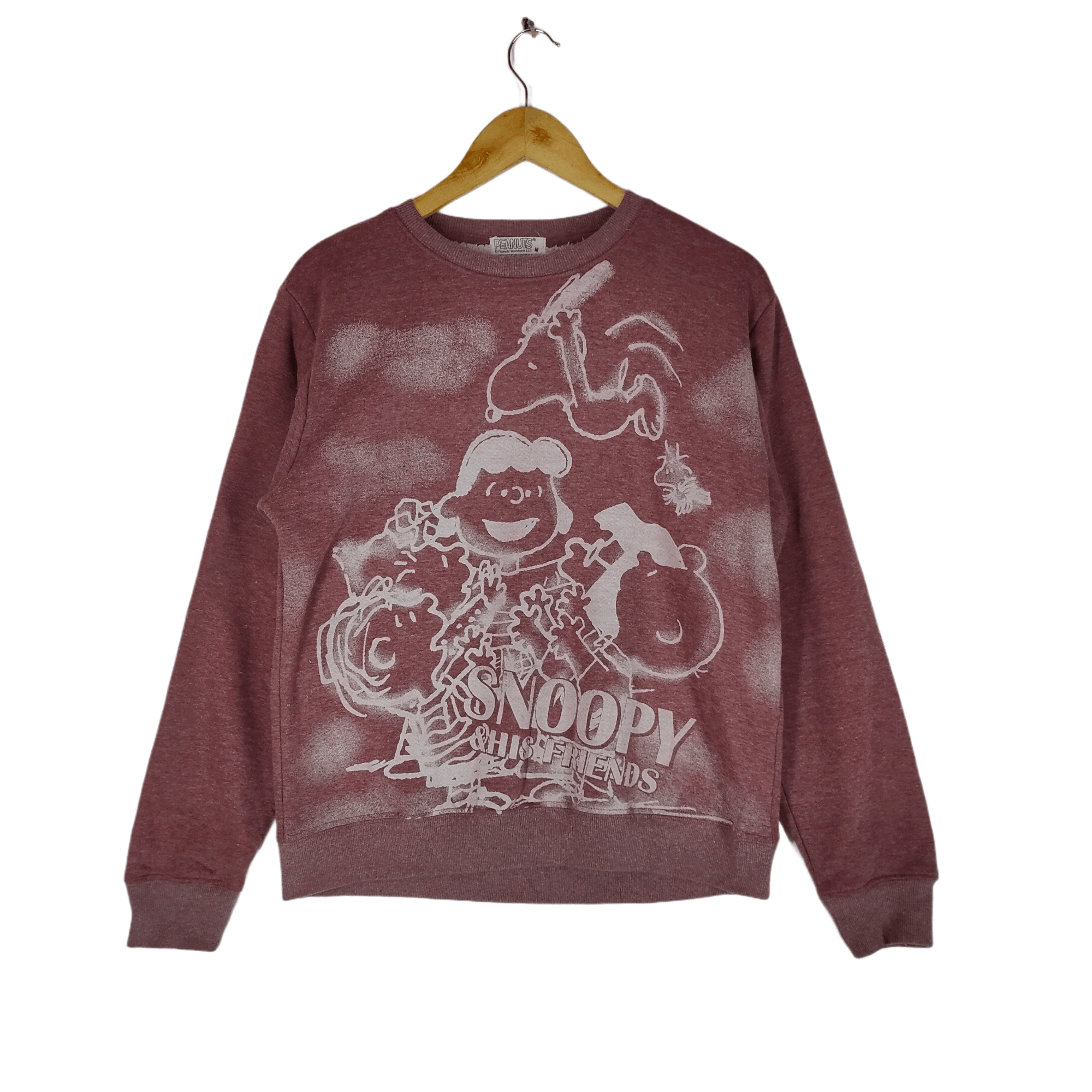 Peanuts Vintage PEANUTS SNOOPY Big Printed Cartoon Sweatshirt Size US M / EU 48-50 / 2 - 1 Thumbnail