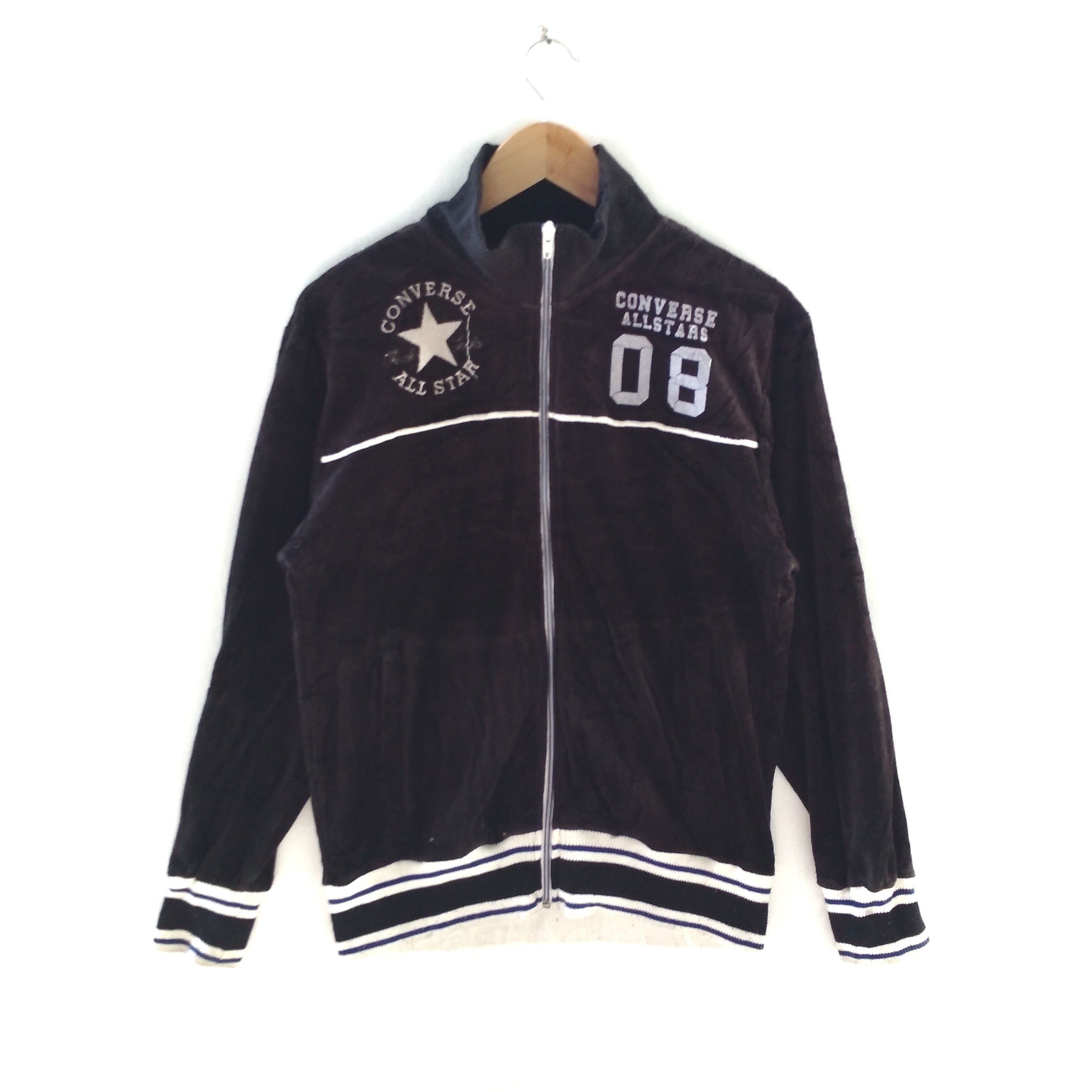 Converse CONVERSE ALL STAR Full Zipper Black Corduroy Jacket Size US M / EU 48-50 / 2 - 1 Thumbnail
