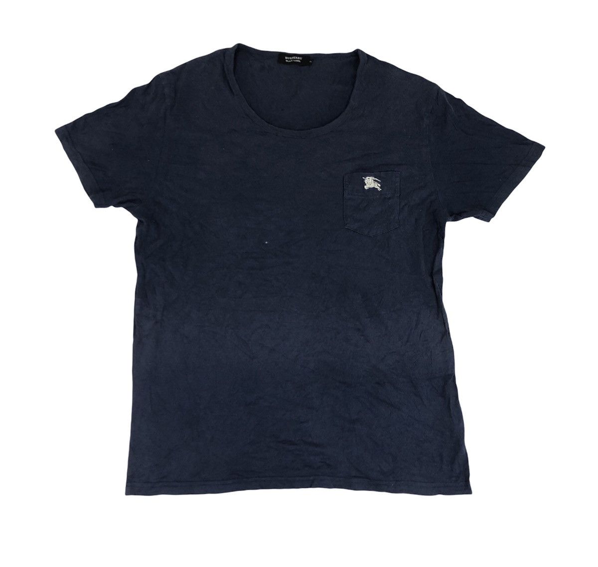 Burberry Burberry Black Label Single Pocket Tee Embroidery Logo Size US M / EU 48-50 / 2 - 1 Thumbnail