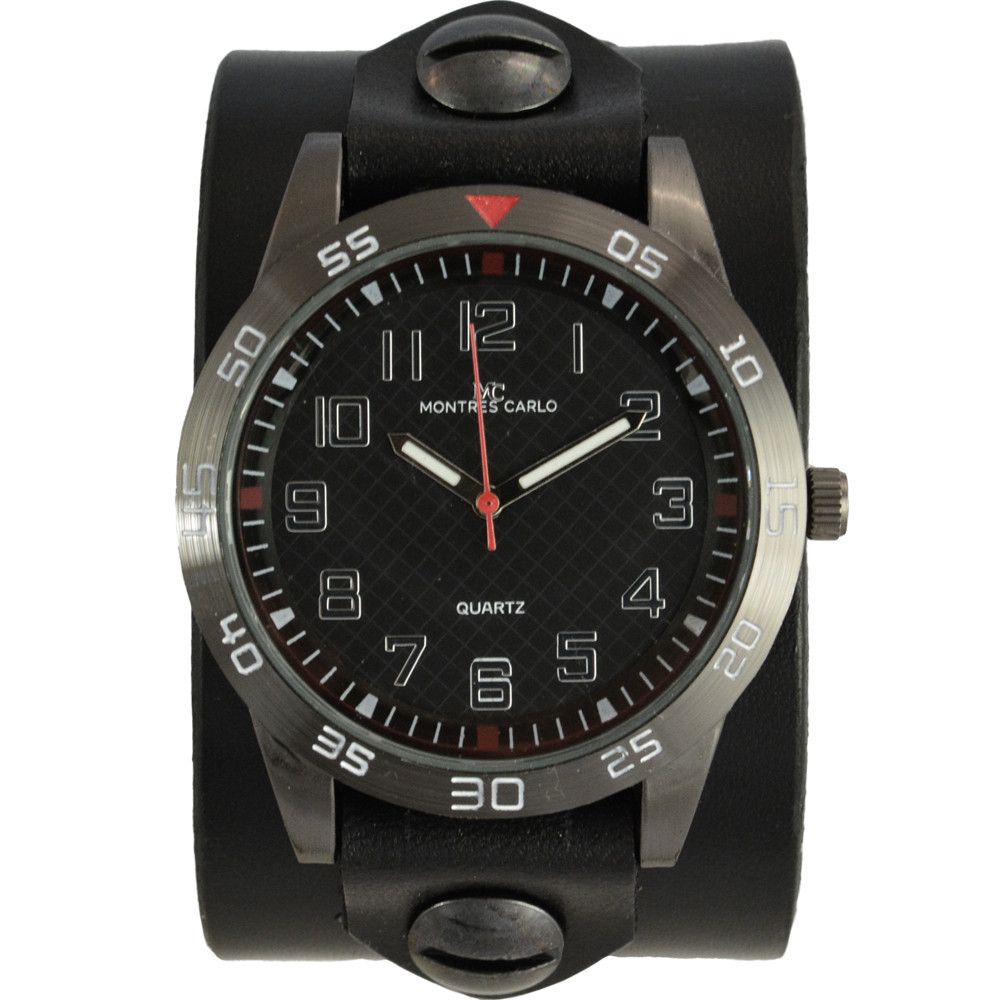 Leather Cuff Watch