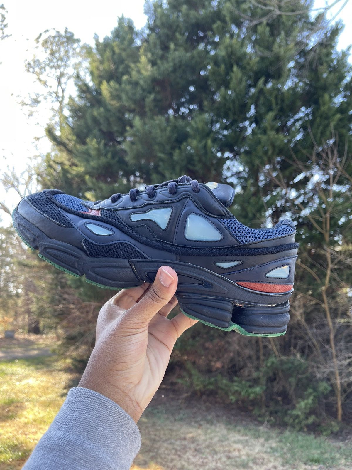 raf simons ozweego 2 night marine