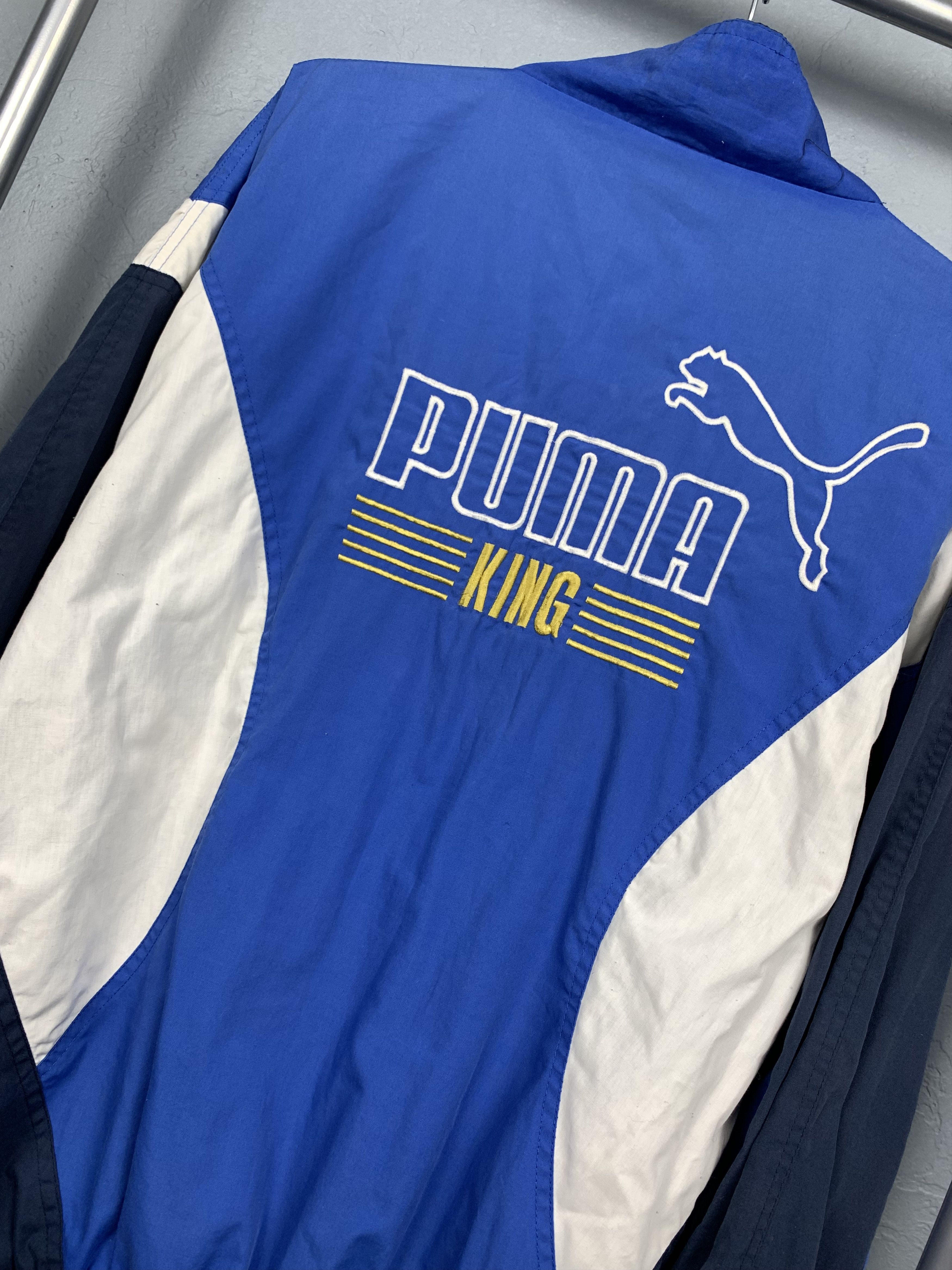Puma Puma King 90s Vintage Track Top Nylon Jacket Size US XL / EU 56 / 4 - 9 Thumbnail