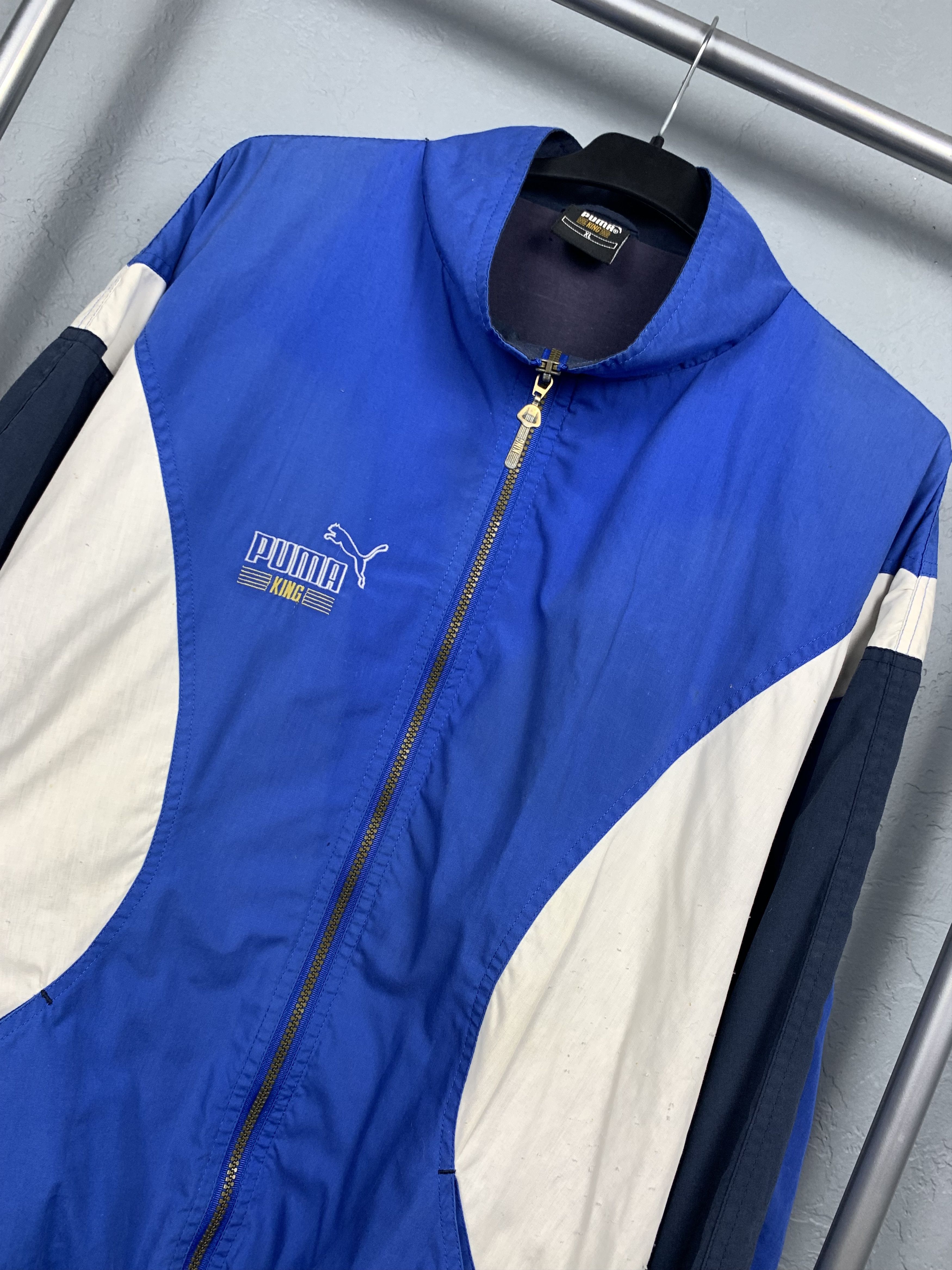 Puma Puma King 90s Vintage Track Top Nylon Jacket Size US XL / EU 56 / 4 - 2 Thumbnail