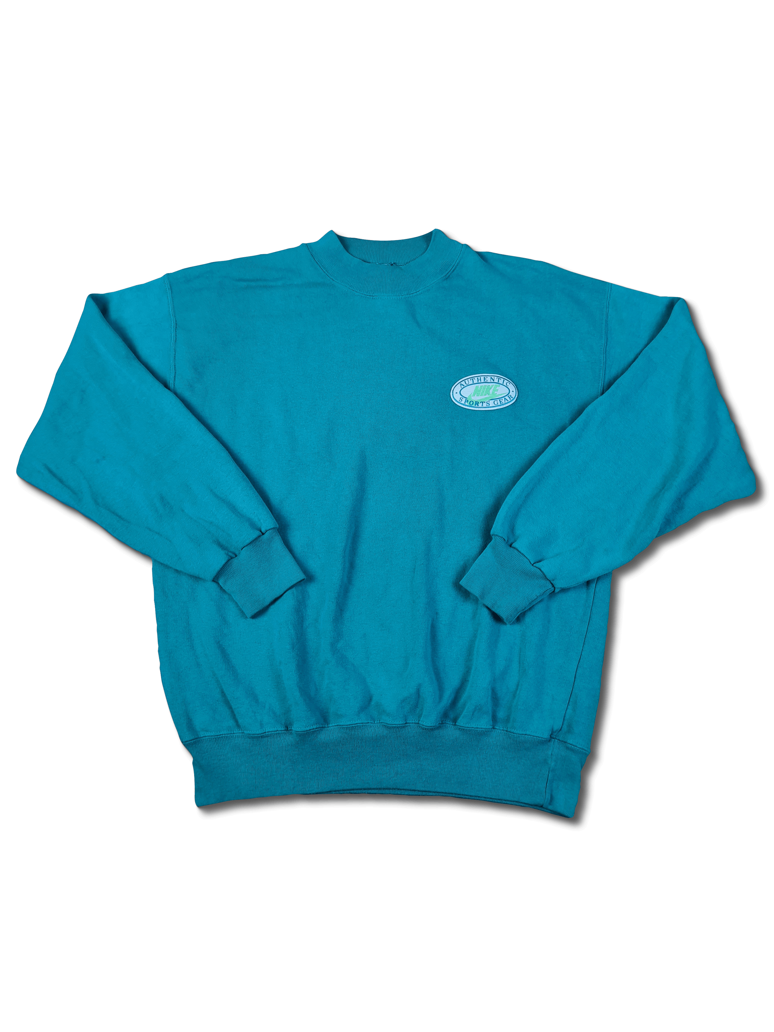 RARE! VINTAGE NIKE SWEATER 80S MADE IN PORTUGAL TÜRKIS