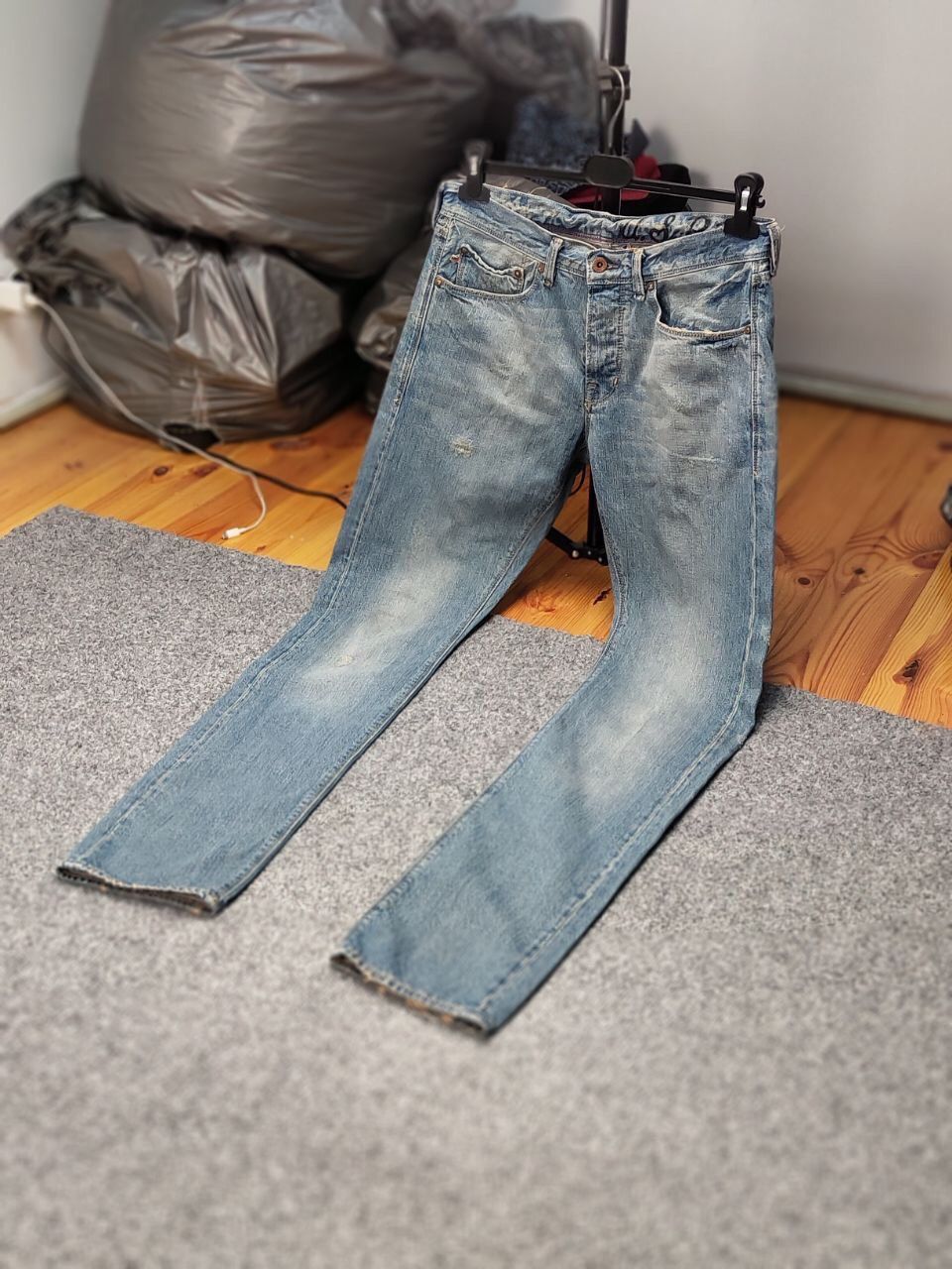 Polo Ralph Lauren Vintage 90s Polo Ralph Lauren Distressed Washed Denim Jeans Size US 31 - 22 Thumbnail