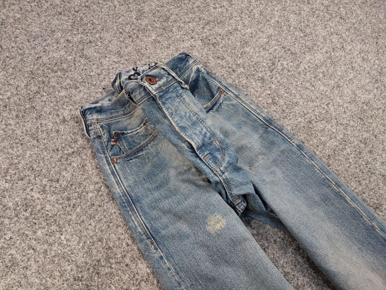 Polo Ralph Lauren Vintage 90s Polo Ralph Lauren Distressed Washed Denim Jeans Size US 31 - 11 Thumbnail