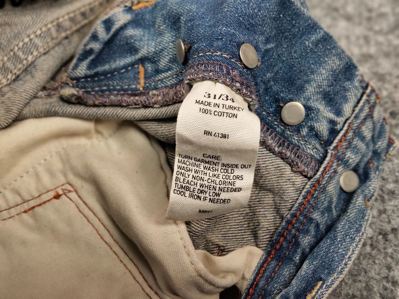 Polo Ralph Lauren Vintage 90s Polo Ralph Lauren Distressed Washed Denim Jeans Size US 31 - 21 Thumbnail