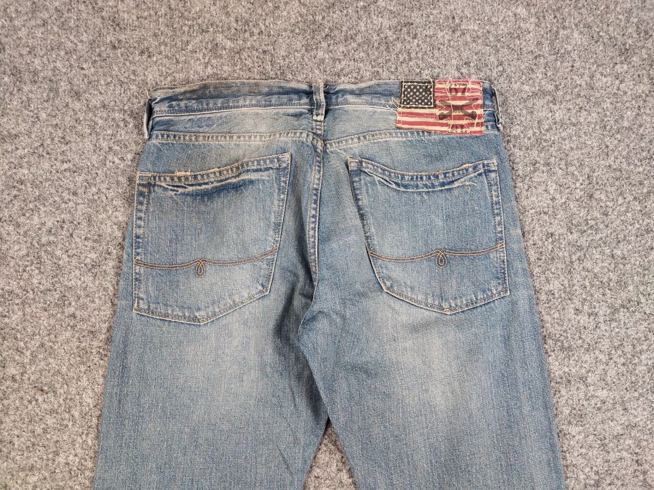 Polo Ralph Lauren Vintage 90s Polo Ralph Lauren Distressed Washed Denim Jeans Size US 31 - 15 Thumbnail