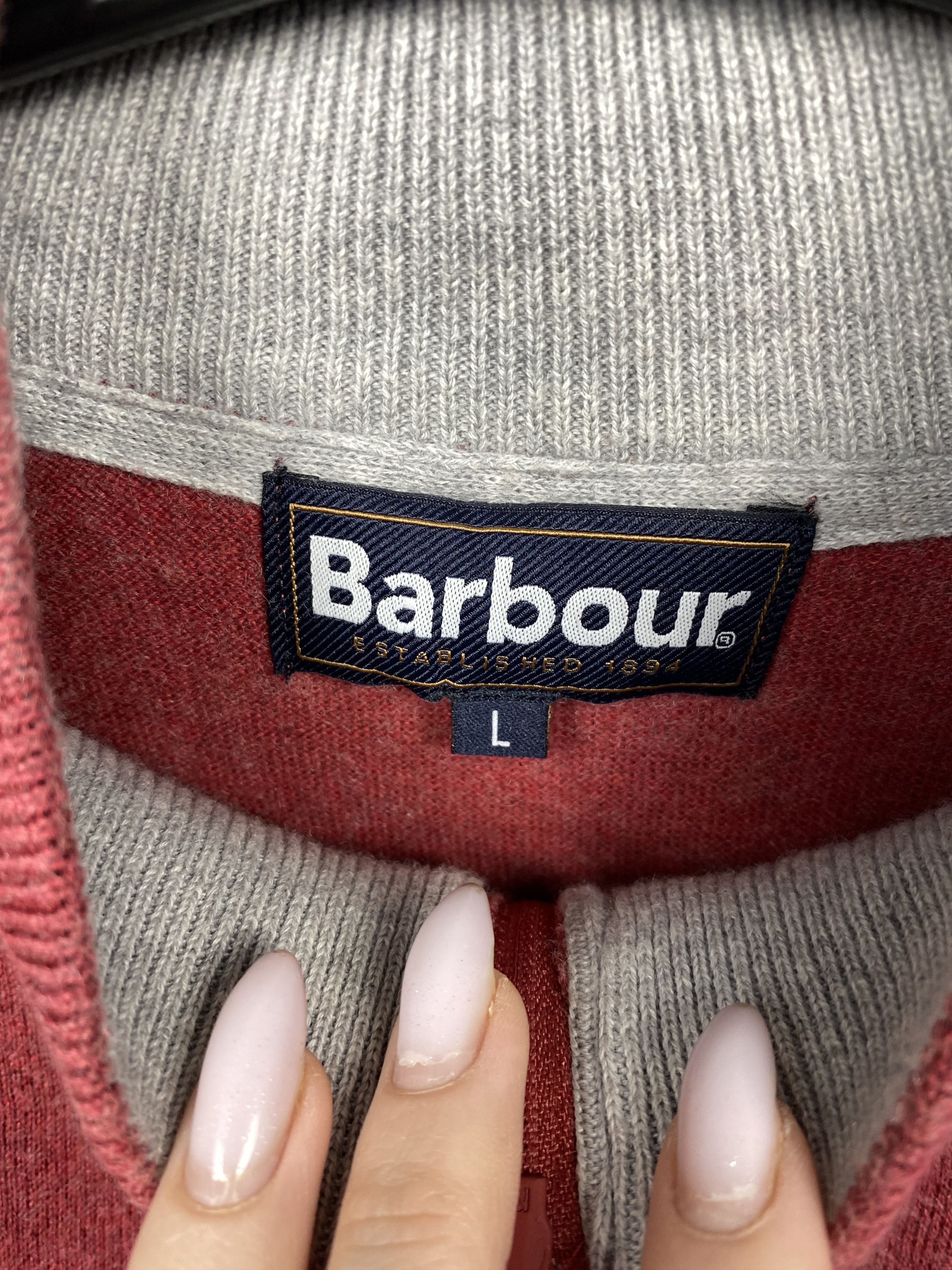 Barbour Barbour Vintage Cotton + Cashmere Quarter Zip Mens Sweater Size US L / EU 52-54 / 3 - 5 Thumbnail