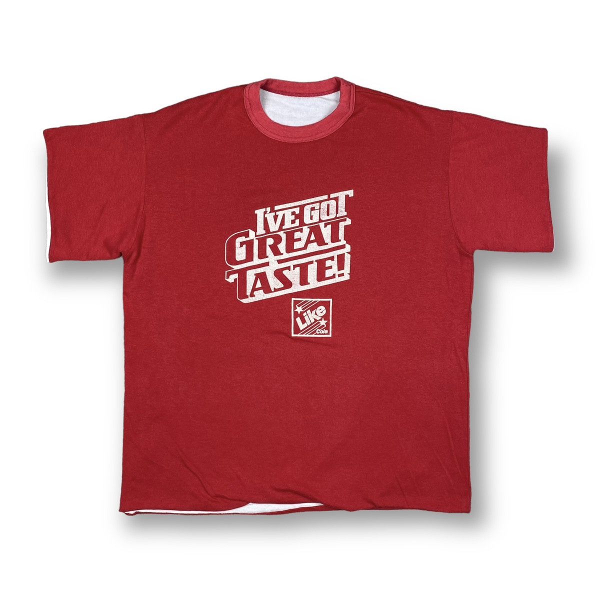 Vintage 70s 7UP Soda Reversible Double Face T-Shirt