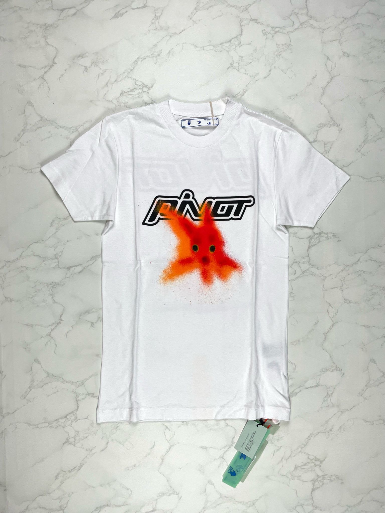 🔥[SALE]🔥 Off-White Plastic Fish Slim White Tee