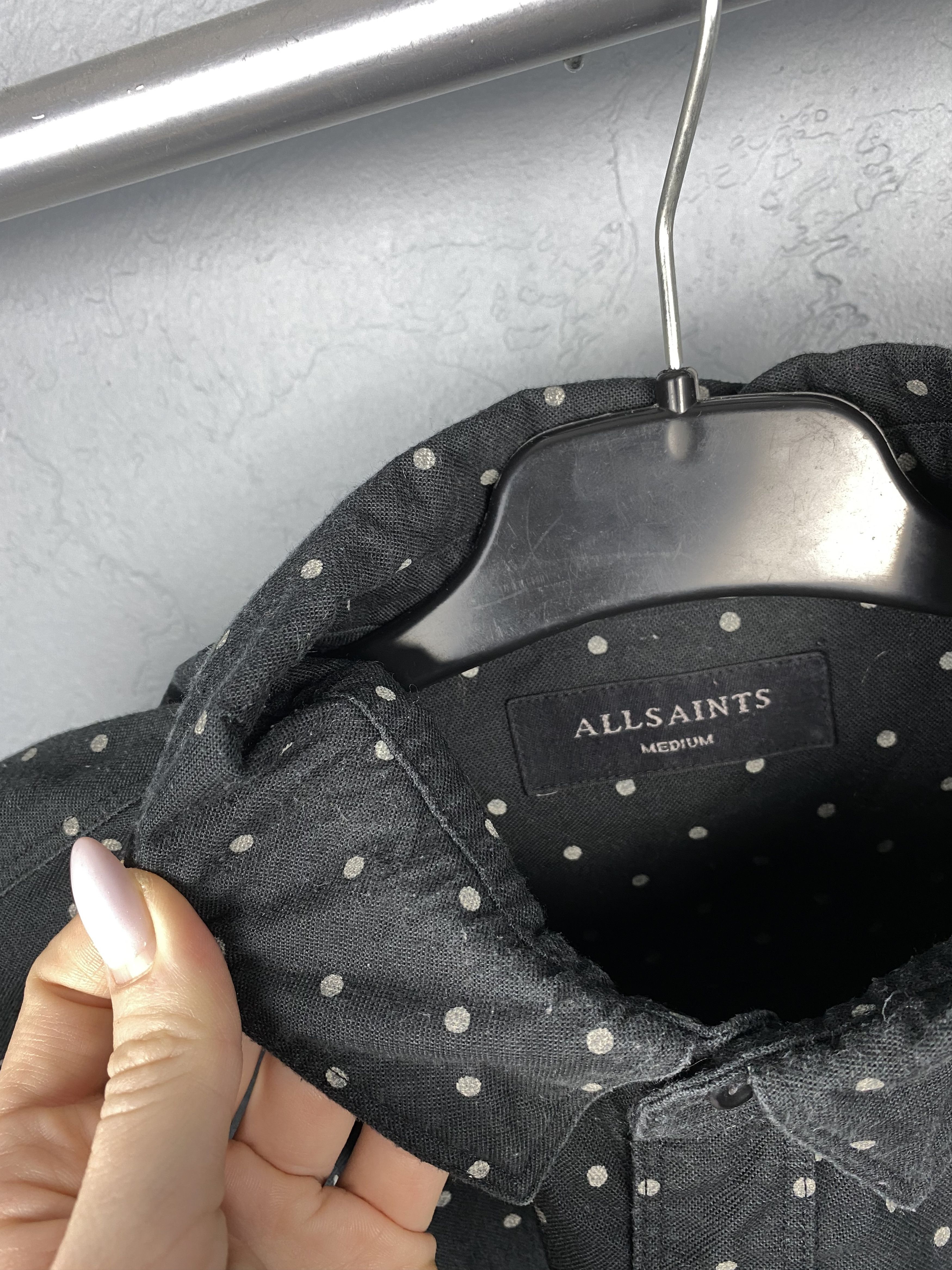 Allsaints AllSaints Fairfield Mens Long Sleeve Shirt Size US M / EU 48-50 / 2 - 5 Thumbnail