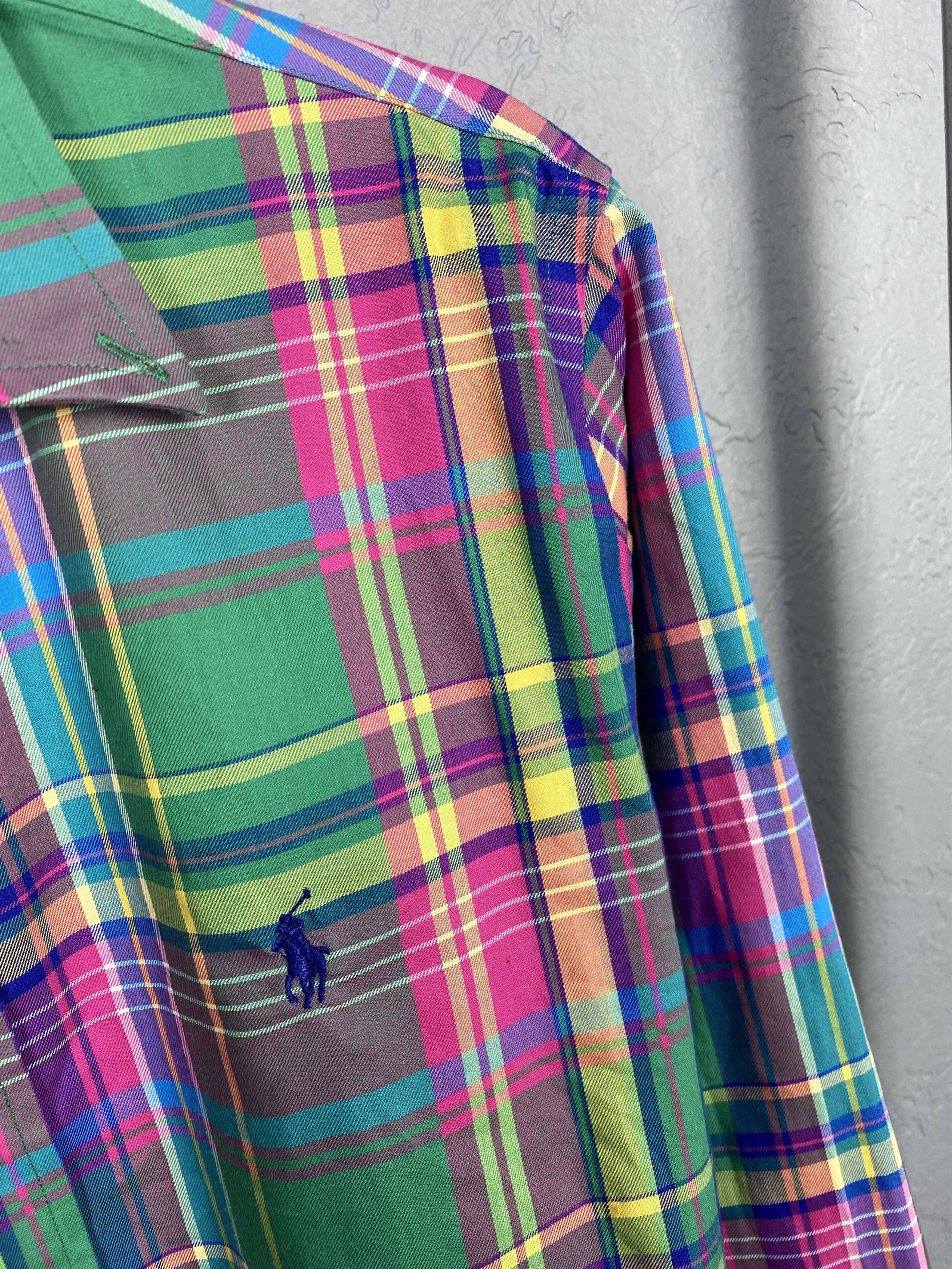 Polo Ralph Lauren Polo Ralph Lauren Golf Mens Plaid Long Sleeve Shirt Size US L / EU 52-54 / 3 - 3 Thumbnail