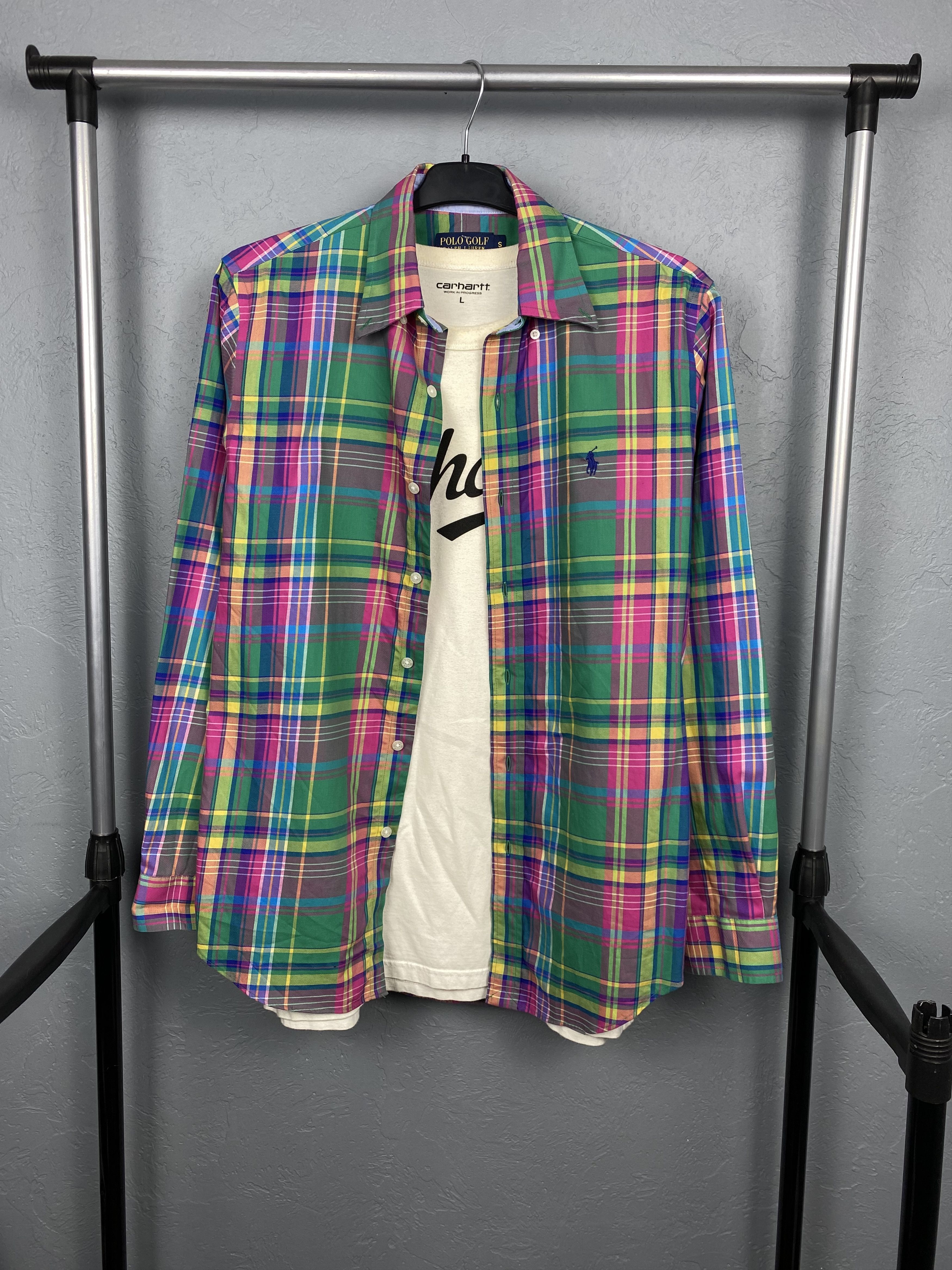Polo Ralph Lauren Polo Ralph Lauren Golf Mens Plaid Long Sleeve Shirt Size US L / EU 52-54 / 3 - 1 Thumbnail