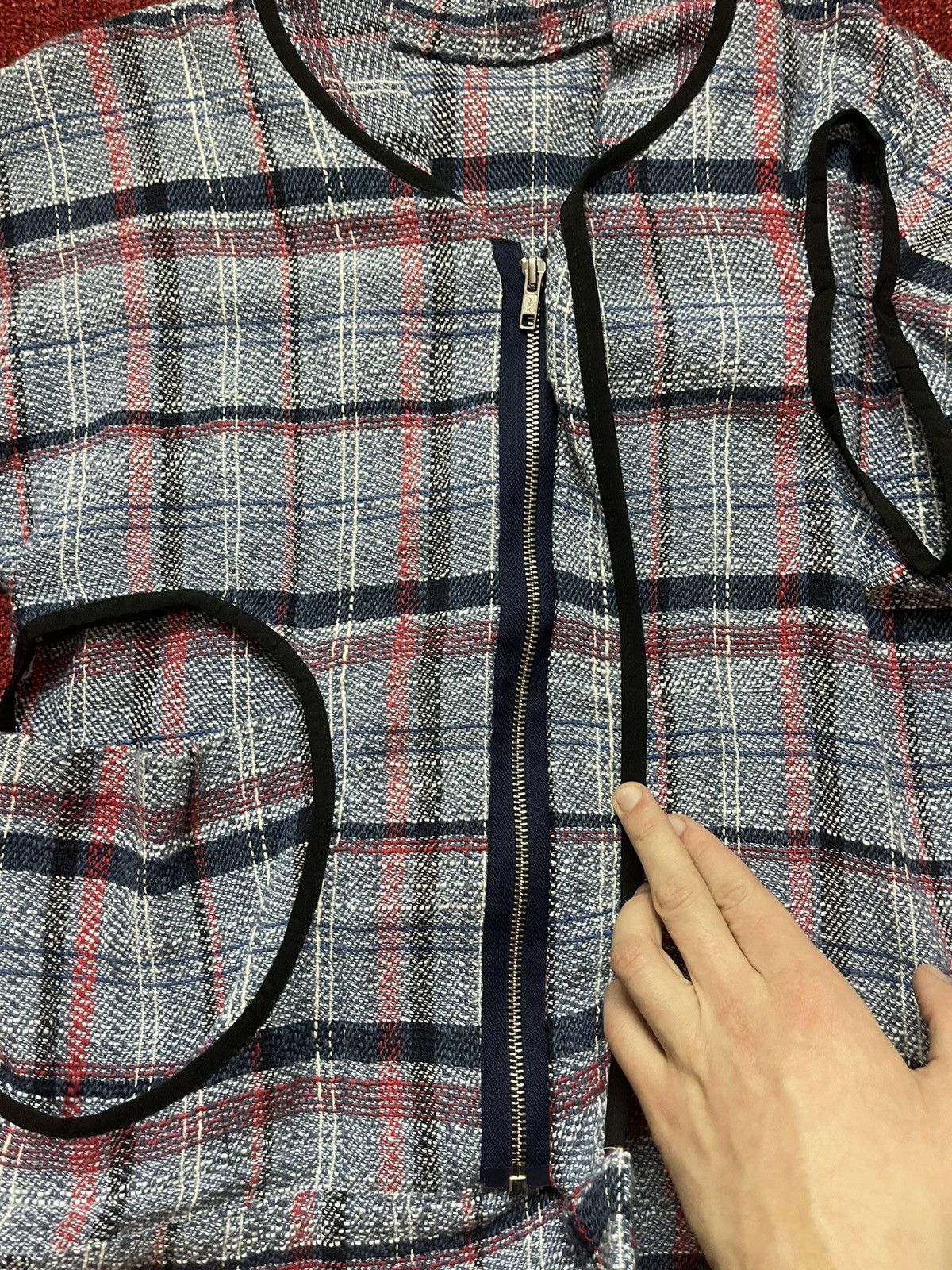 Japanese Brand Vladimir Karaleev avant garde CDG style tweed blazer Size M / US 6-8 / IT 42-44 - 3 Thumbnail