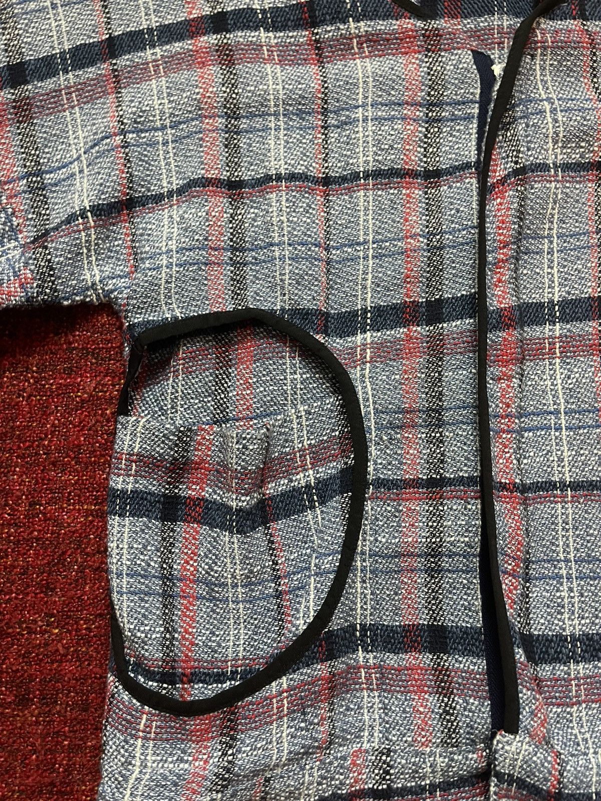 Japanese Brand Vladimir Karaleev avant garde CDG style tweed blazer Size M / US 6-8 / IT 42-44 - 2 Thumbnail