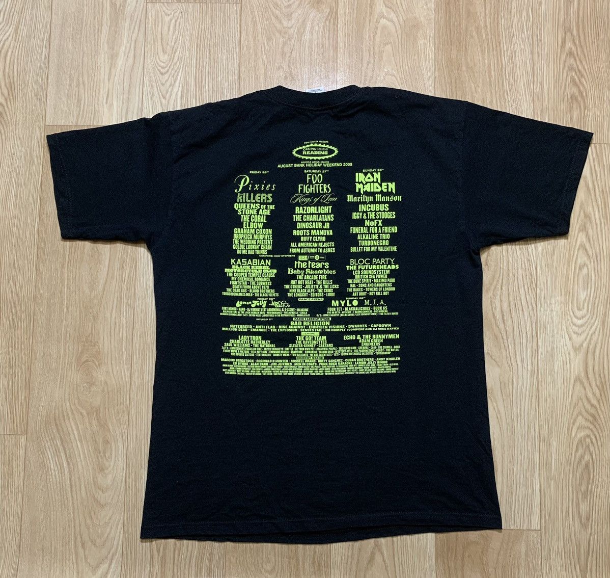 Band Tees Carling Weekend Reading 2005 T-Shirt Foo Fighters Iron Size US L / EU 52-54 / 3 - 4 Thumbnail