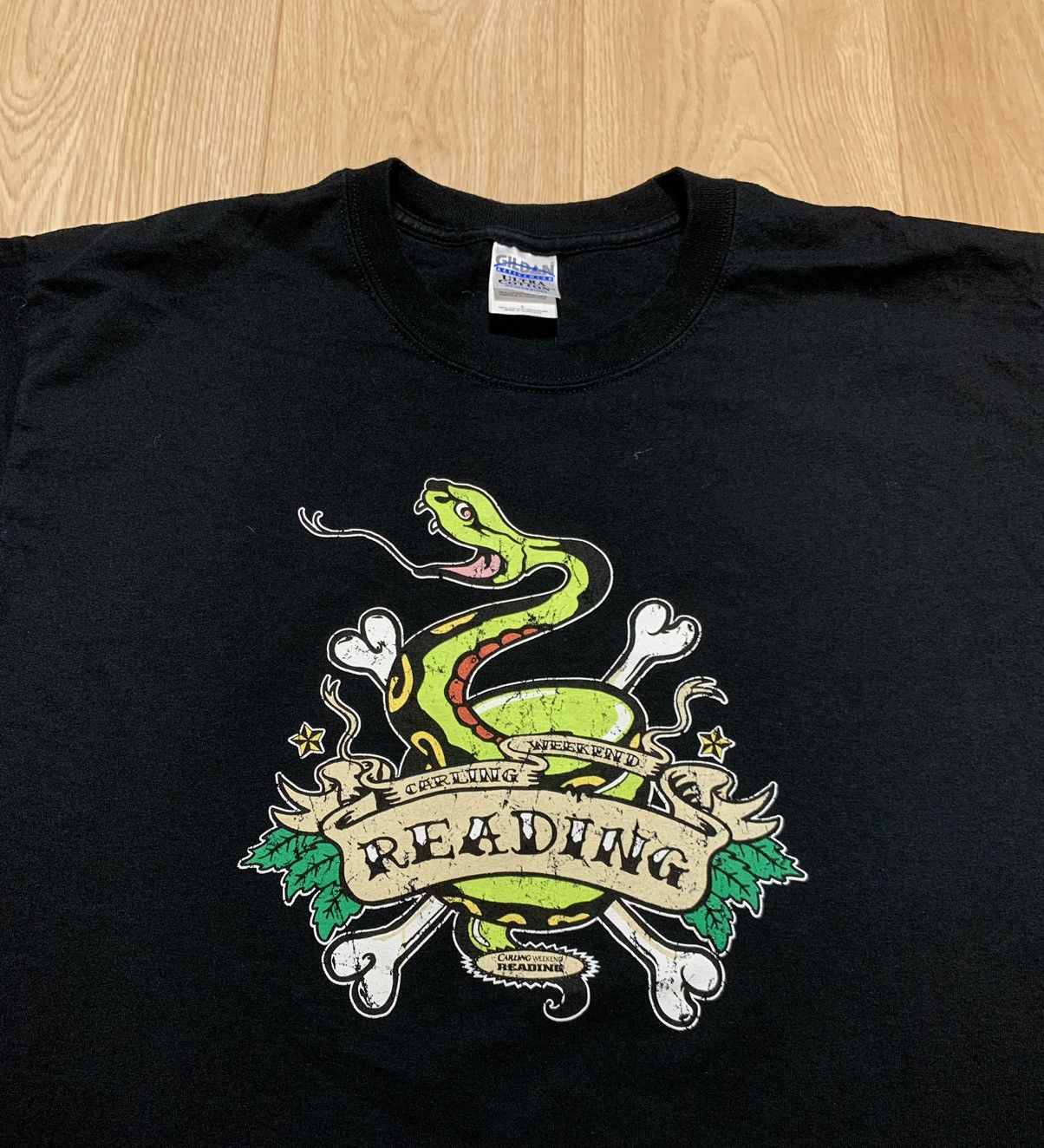 Band Tees Carling Weekend Reading 2005 T-Shirt Foo Fighters Iron Size US L / EU 52-54 / 3 - 3 Thumbnail