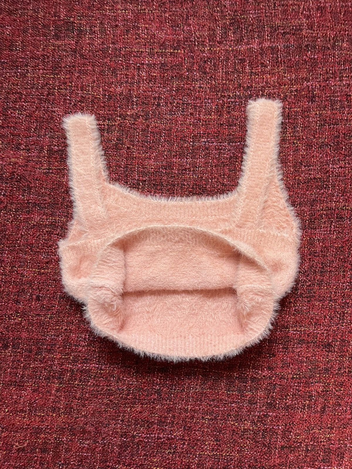 Japanese Brand 🍑 Peach Japanese fuzzy mohair style crop top Size S / US 4 / IT 40 - 3 Thumbnail