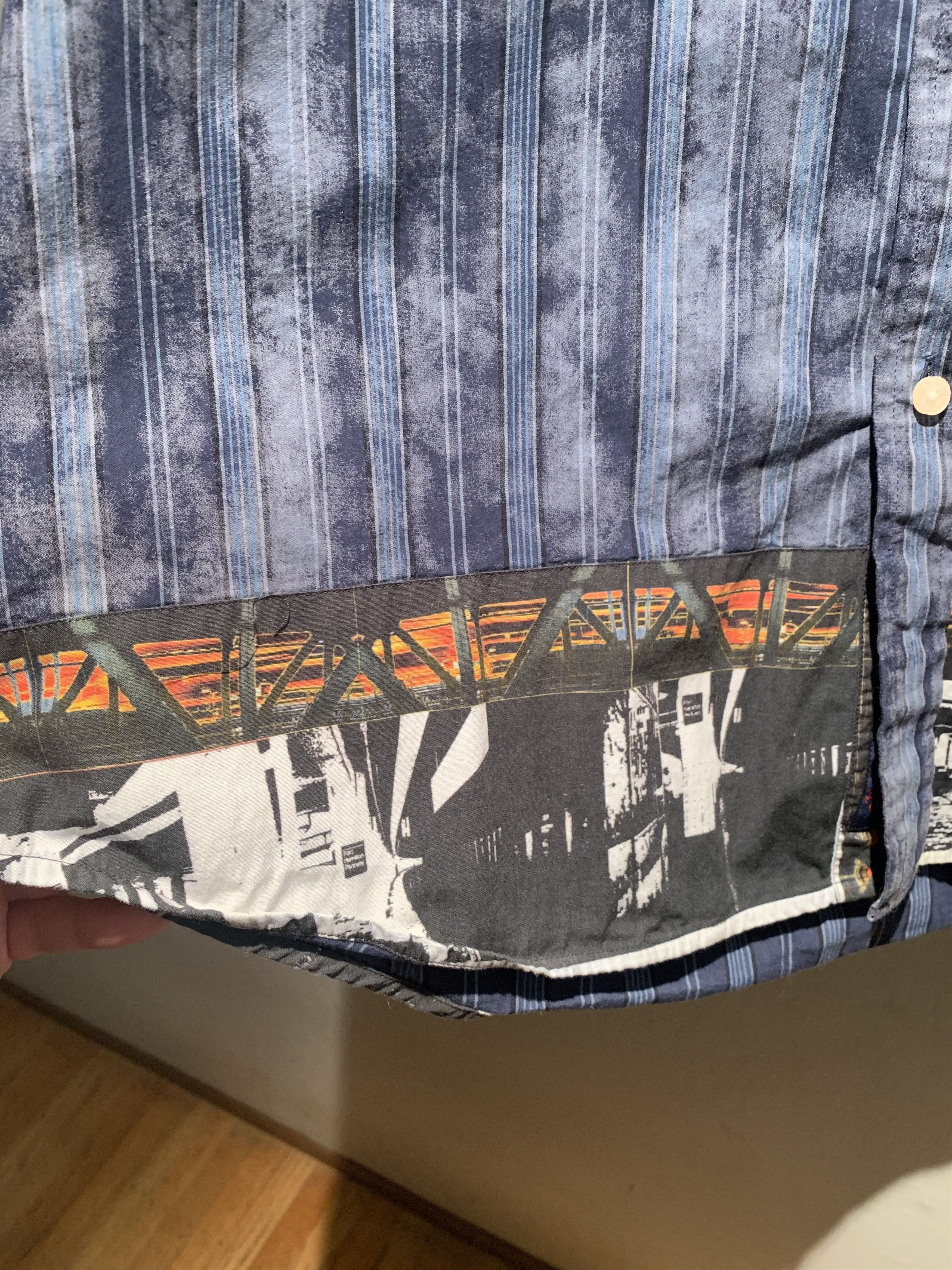 Robert Graham *RARE* Vintage Robert Graham Cut & Sew Photo Appliqué Shirt Size US XL / EU 56 / 4 - 5 Thumbnail