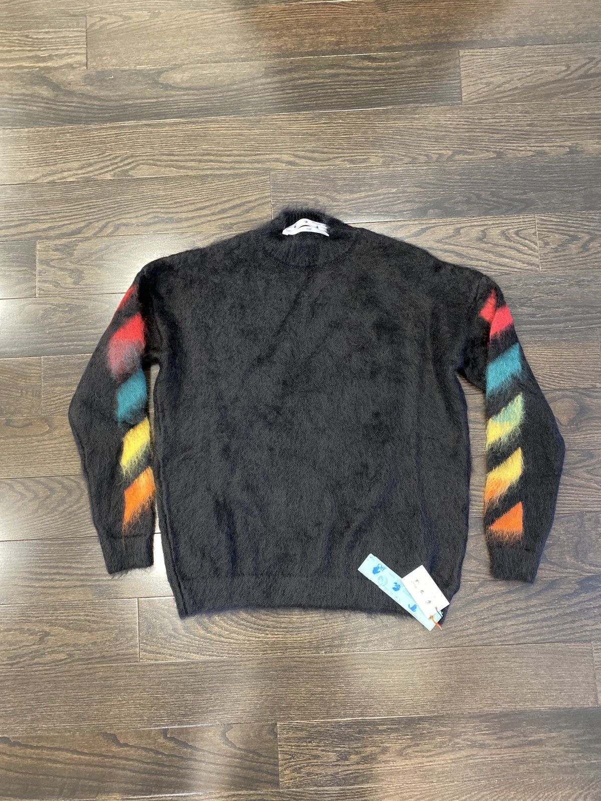 Off-White OFF-WHITE 19AW Ruined Factory Knit Sweater Playboi Carti | Grailed