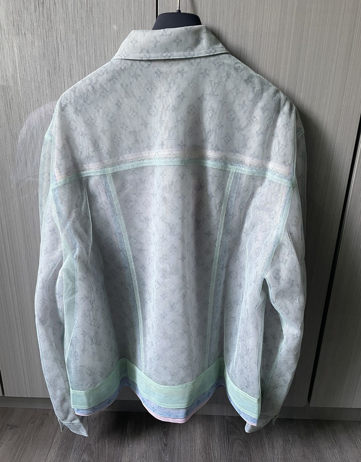 Louis Vuitton Louis Vuitton Multicolor Tulle Denim Monogram Jacket Size US L / EU 52-54 / 3 - 2 Thumbnail