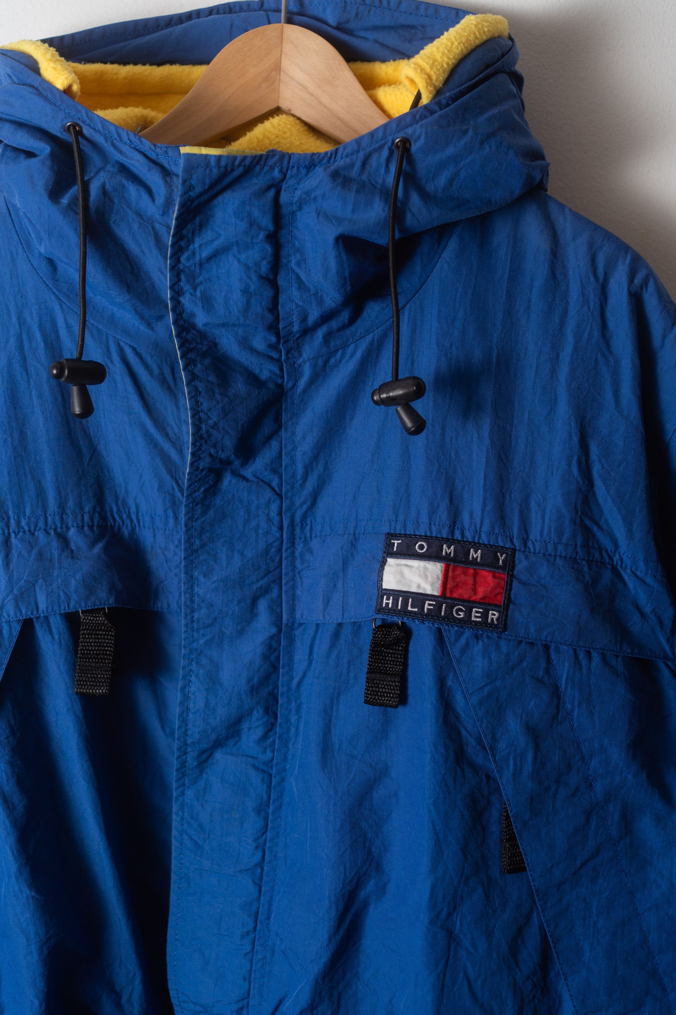 Tommy Hilfiger × Vintage Vintage 90s Tommy Hilfiger Logo Hooded Fleece Parka Jacket Size US M / EU 48-50 / 2 - 2 Thumbnail