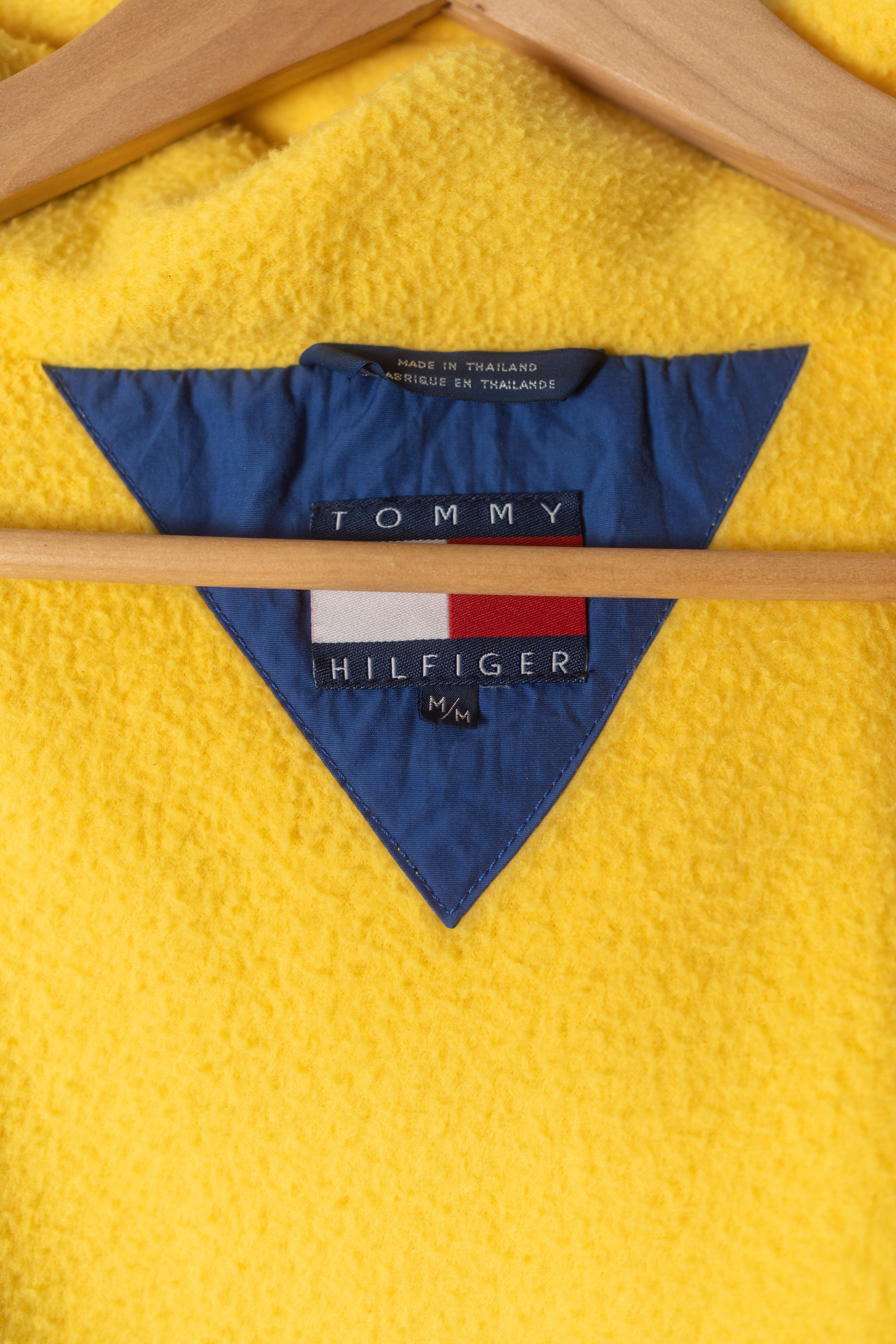 Tommy Hilfiger × Vintage Vintage 90s Tommy Hilfiger Logo Hooded Fleece Parka Jacket Size US M / EU 48-50 / 2 - 8 Thumbnail