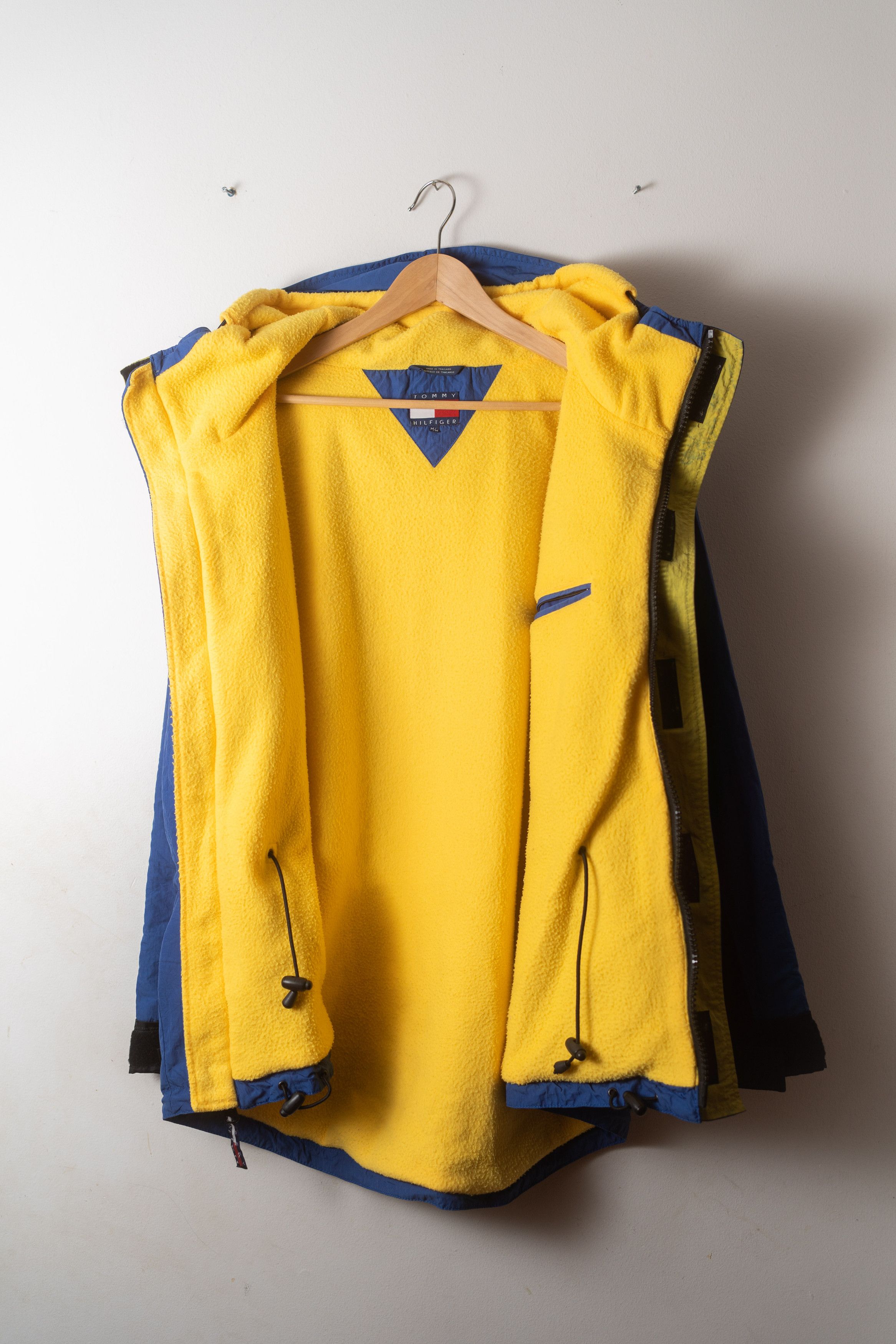 Tommy Hilfiger × Vintage Vintage 90s Tommy Hilfiger Logo Hooded Fleece Parka Jacket Size US M / EU 48-50 / 2 - 6 Thumbnail