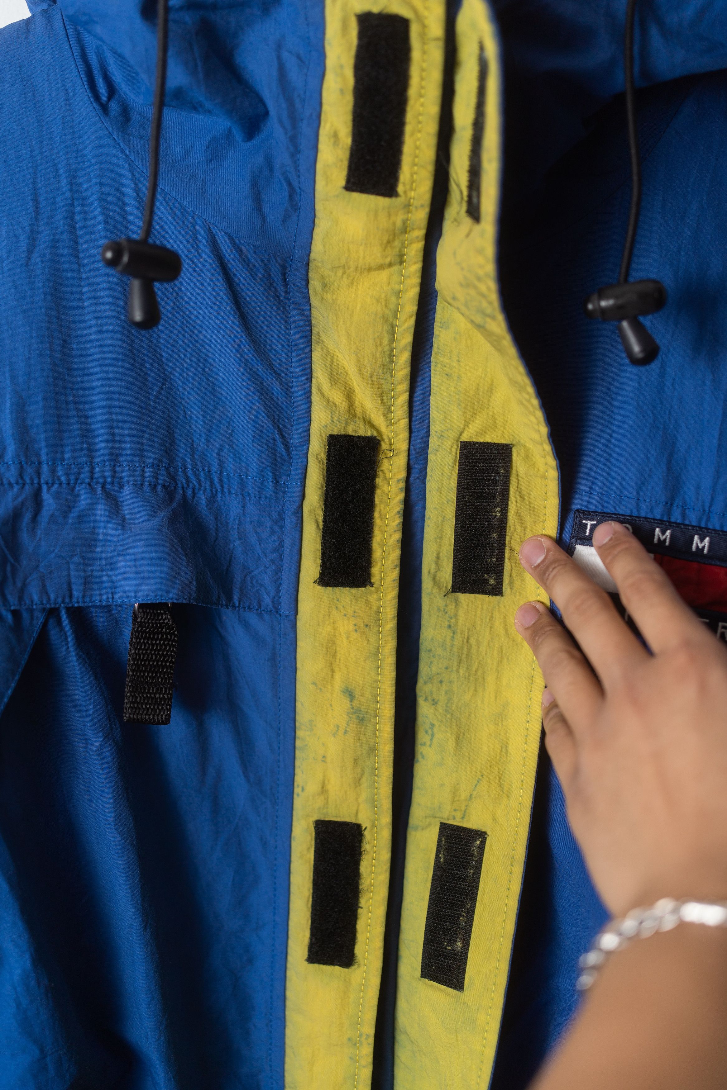 Tommy Hilfiger × Vintage Vintage 90s Tommy Hilfiger Logo Hooded Fleece Parka Jacket Size US M / EU 48-50 / 2 - 4 Thumbnail