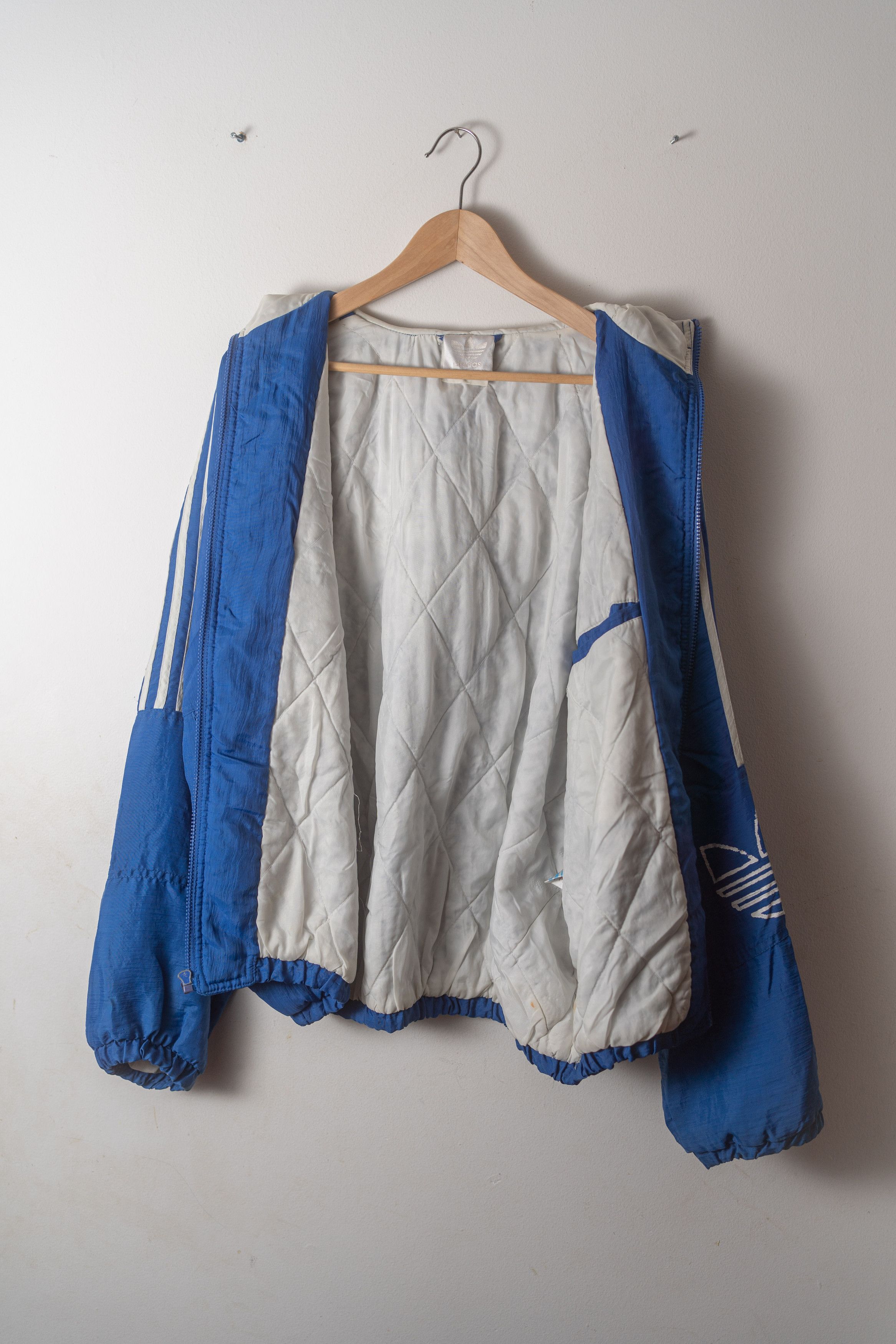 Adidas × Vintage Vintage 80s Adidas Windbreaker Puffer Jacket Size US XL / EU 56 / 4 - 5 Thumbnail