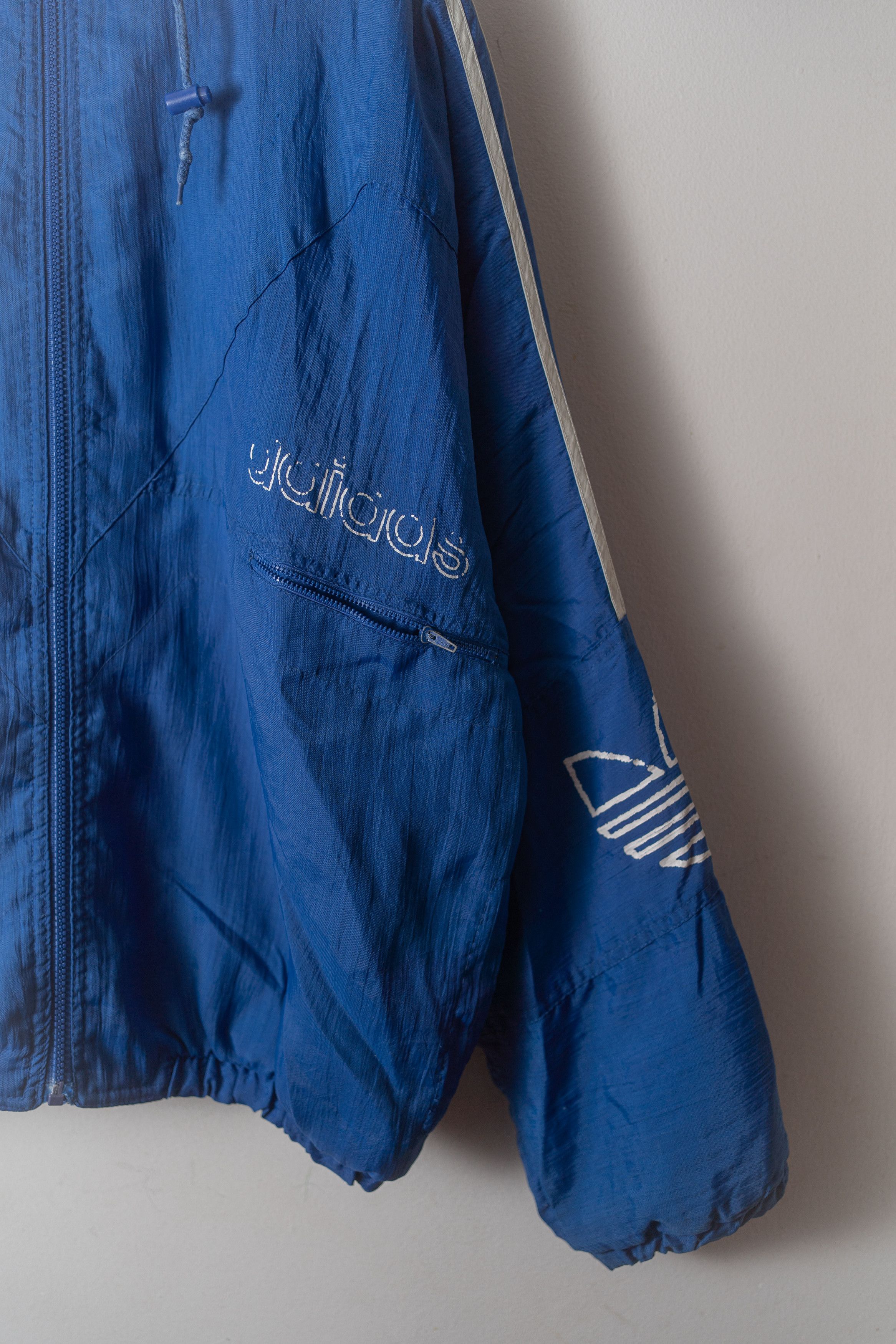 Adidas × Vintage Vintage 80s Adidas Windbreaker Puffer Jacket Size US XL / EU 56 / 4 - 4 Thumbnail