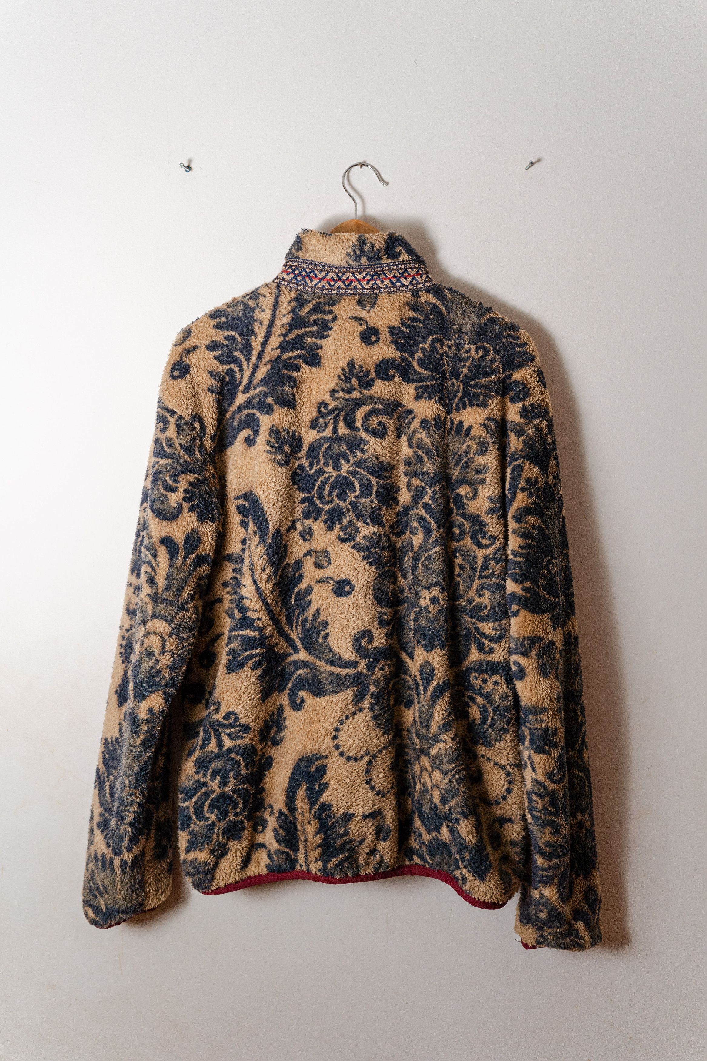 Gilet Polaire Kapital Damask – Homme Taille L, Couleur Marron, Occasion Parfait état, Japon