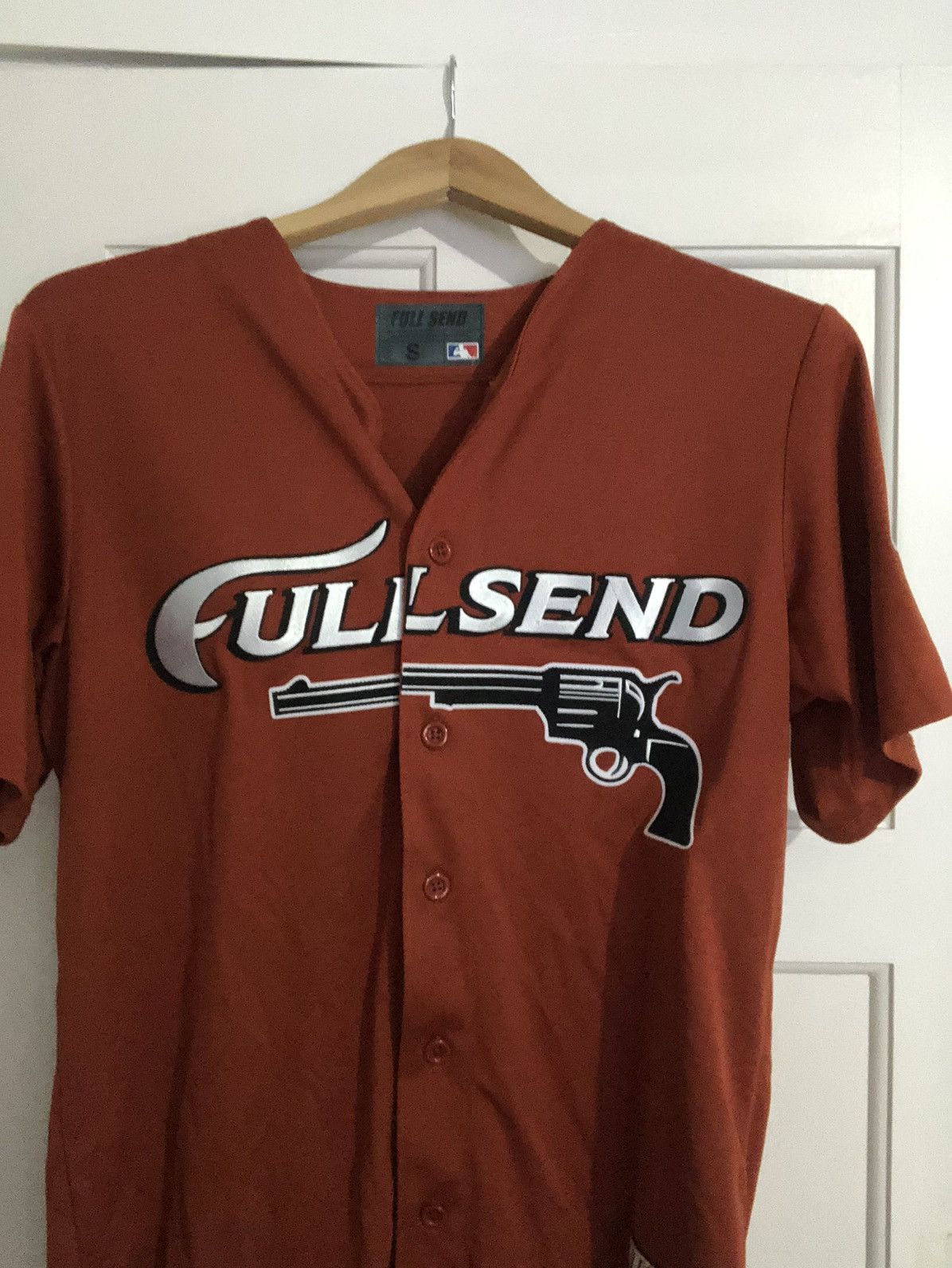 Brand New Full Send Baseball Jersey Size Large.