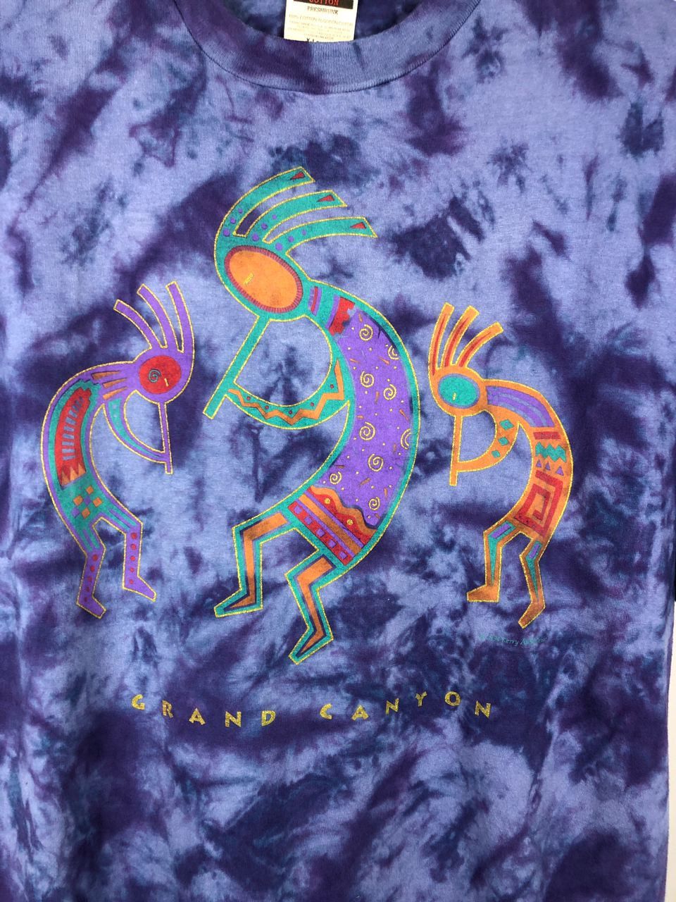 Vintage Vintage Native American Print Tie Dye Cropped T Shirt XL Size US XL / EU 56 / 4 - 2 Thumbnail