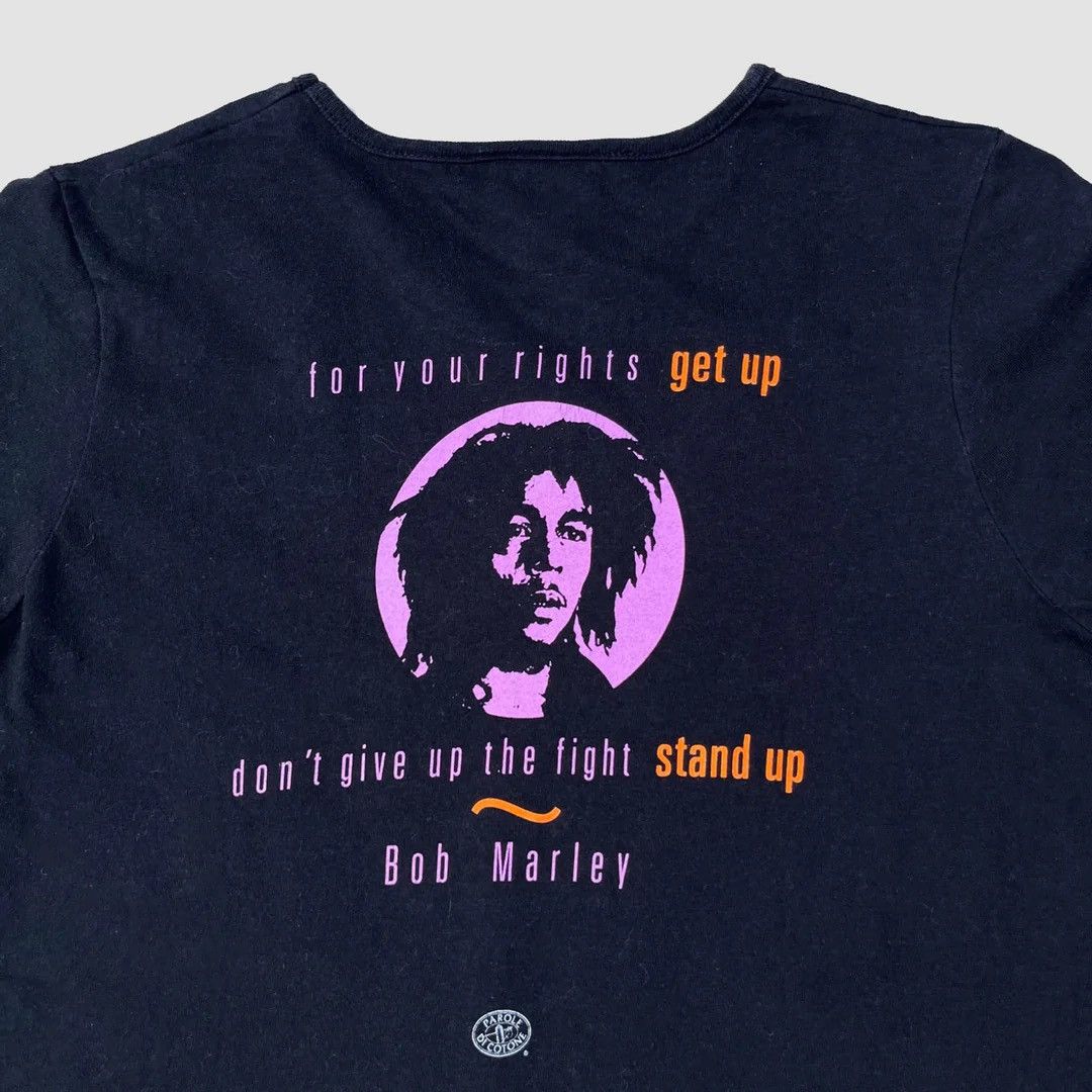Band Tees Bob Marley 90s Vintage Get Up Stand Up Girl Top T-Shirt Size M / US 6-8 / IT 42-44 - 4 Thumbnail