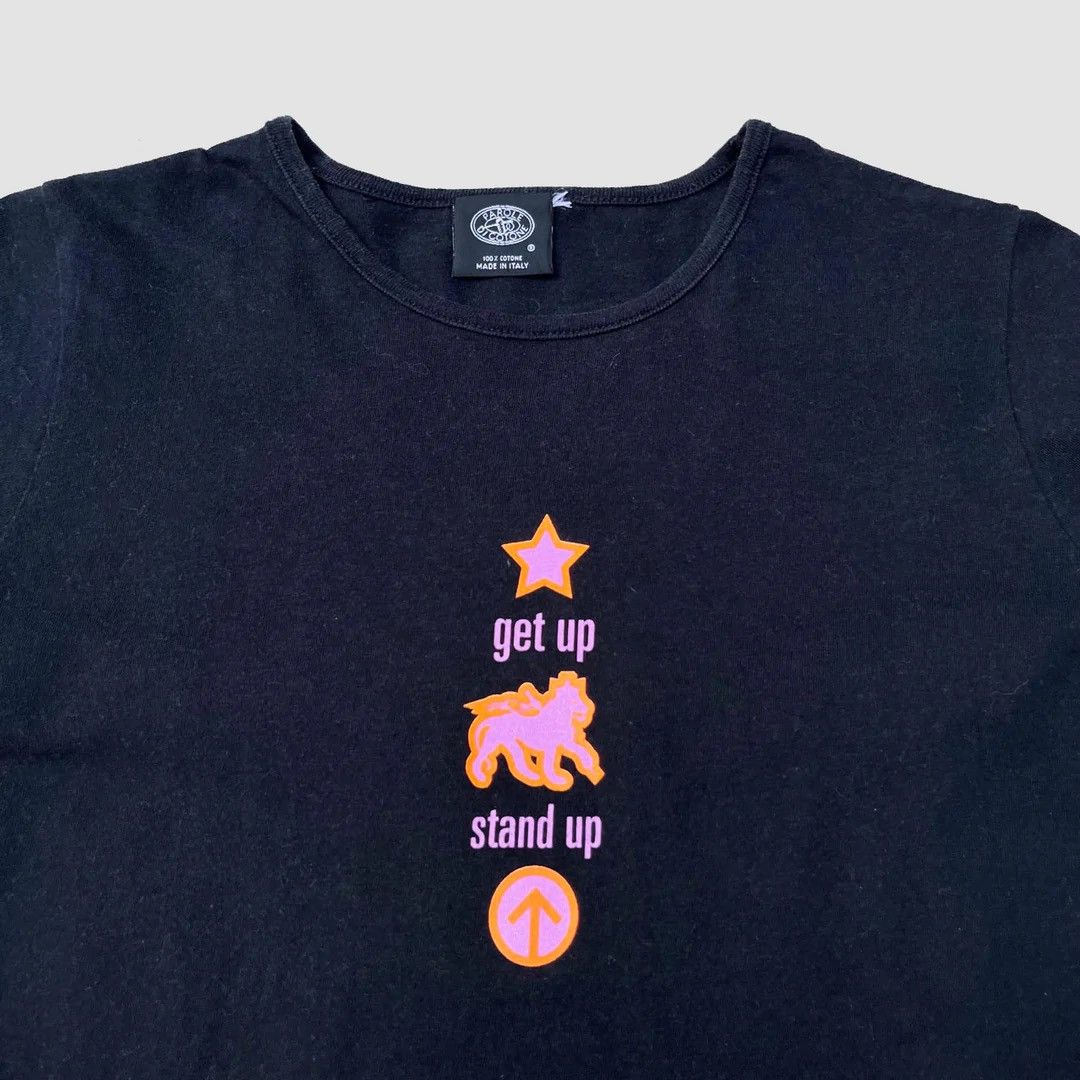 Band Tees Bob Marley 90s Vintage Get Up Stand Up Girl Top T-Shirt Size M / US 6-8 / IT 42-44 - 3 Thumbnail
