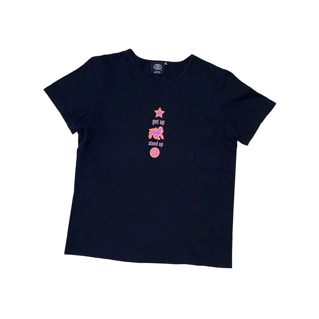 Band Tees Bob Marley 90s Vintage Get Up Stand Up Girl Top T-Shirt Size M / US 6-8 / IT 42-44 - 1 Thumbnail