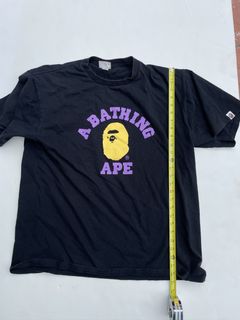 L] A Bathing Ape Bape Vintage Lakers Shooting Shirt Jersey